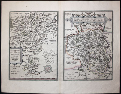 Fulda and Waldeck, Abraham Ortelis c.1595