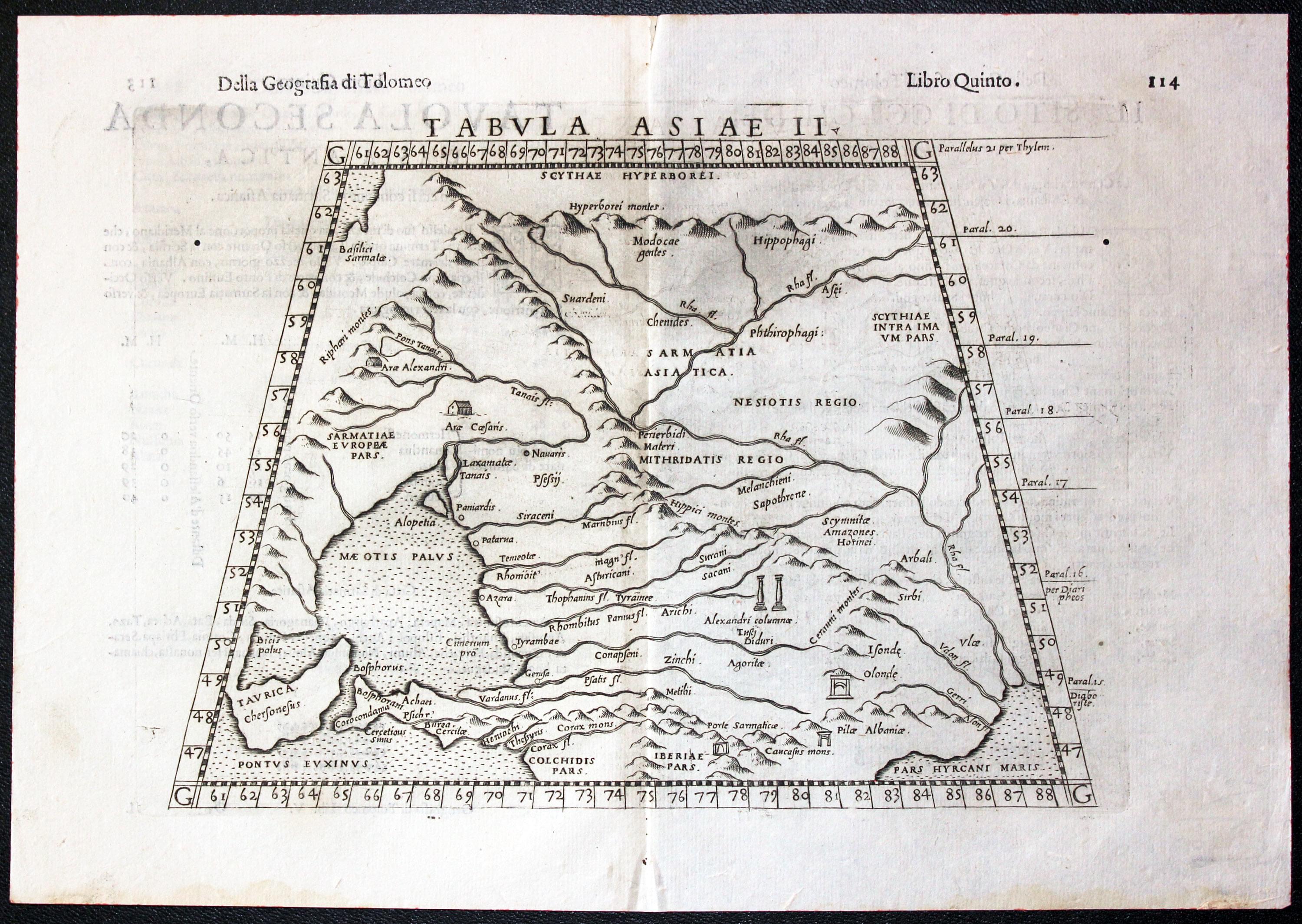 Central and Eastern Euroope, Girolomo Ruscellis, 1599  Central and Eastern Euroope, Girolomo Ruscellis, 1599