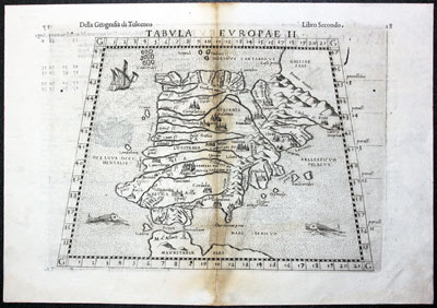 Spain and Portugal Girolomo Ruscelli 1599