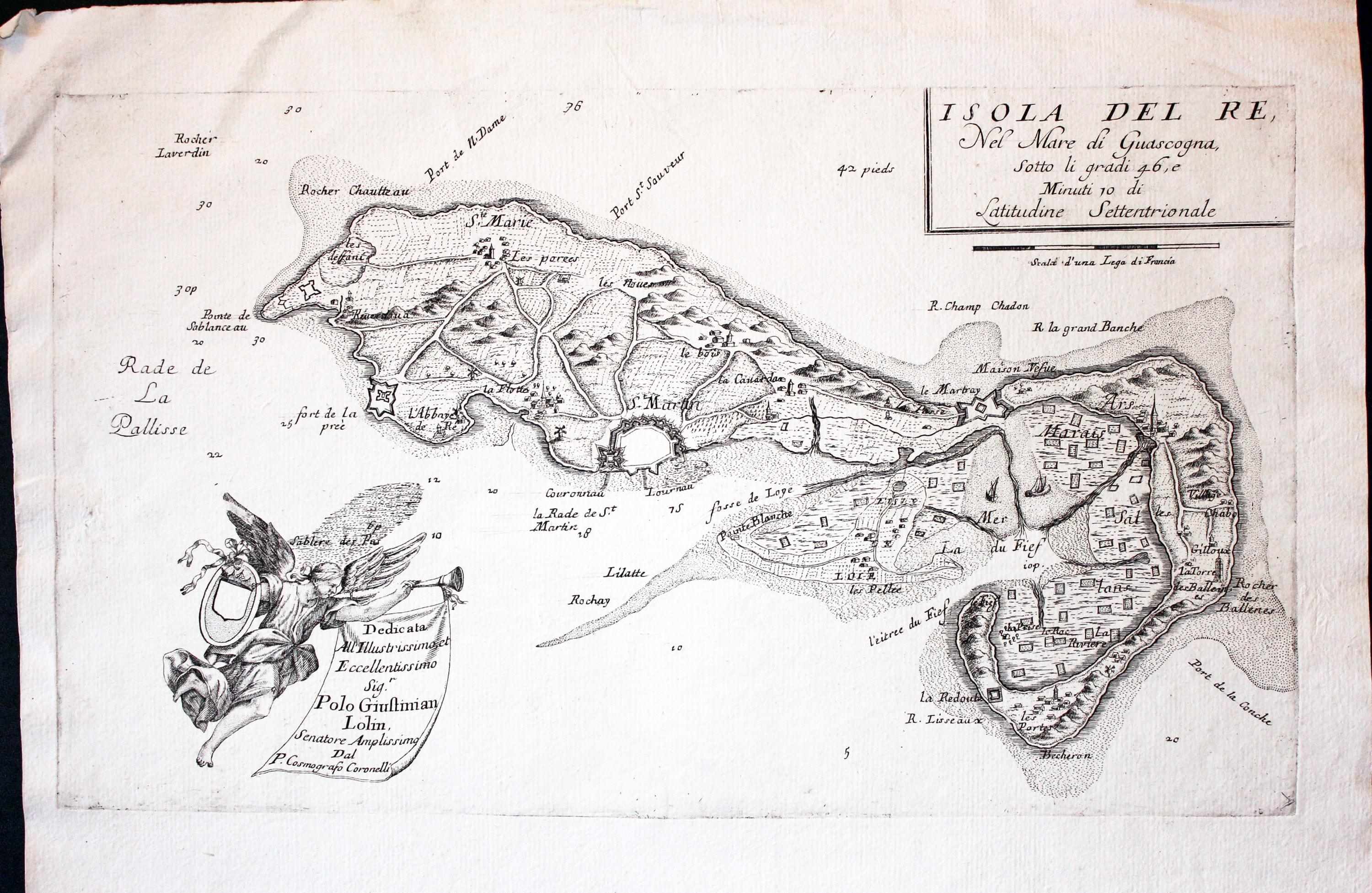 Ile de Re, France Vincenzo Maria Coronelli 1696  Ile de Re, France Vincenzo Maria Coronelli 1696