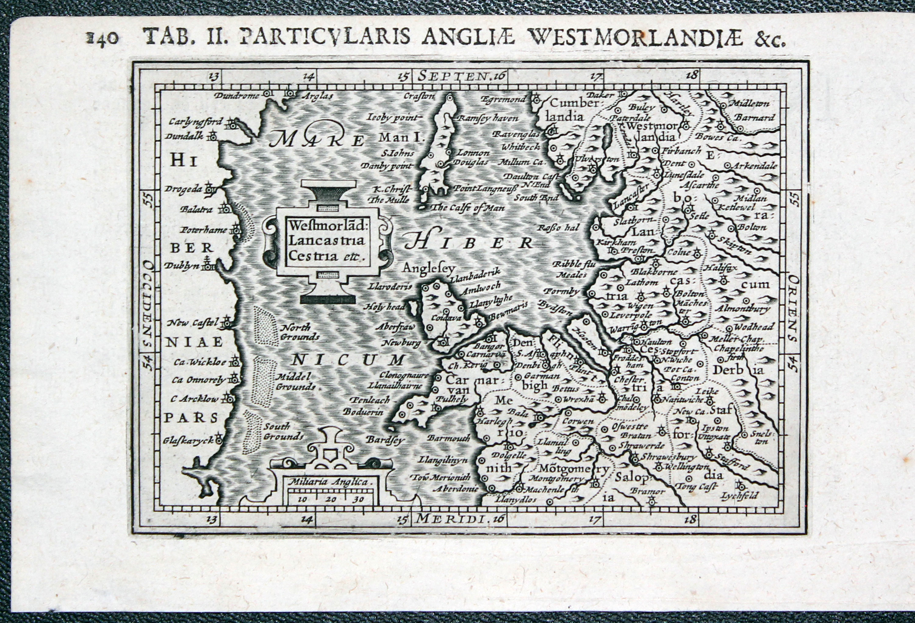 North of England and North Wales with the Isle of Man, Pieter Bertius c.1618