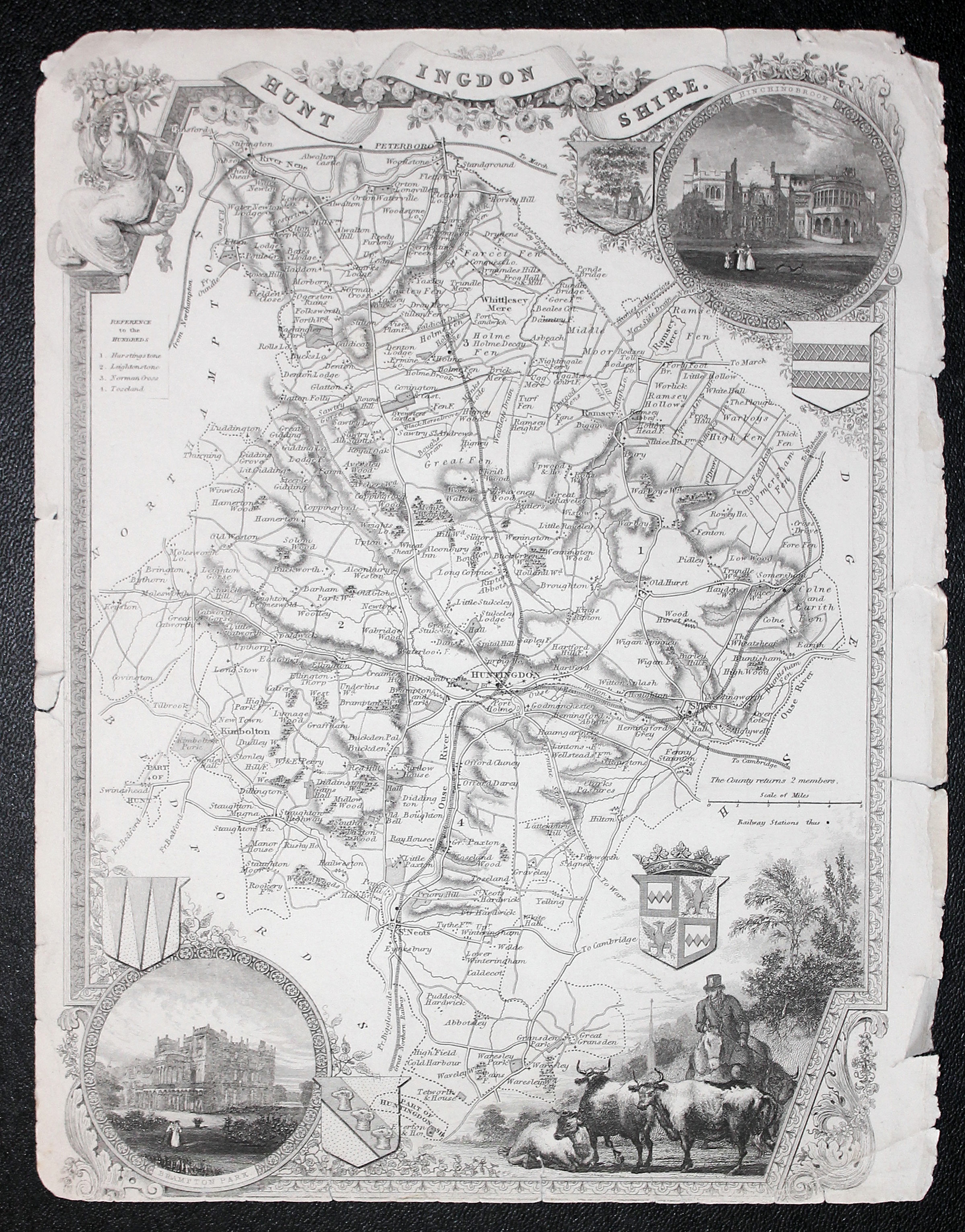 Huntingdonshire, Thomas Moule c.1850  Huntingdonshire, Thomas Moule c.1850