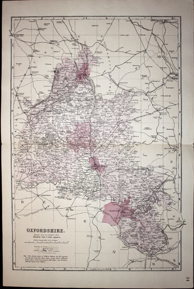 Oxfordshire, John Cary, 1802