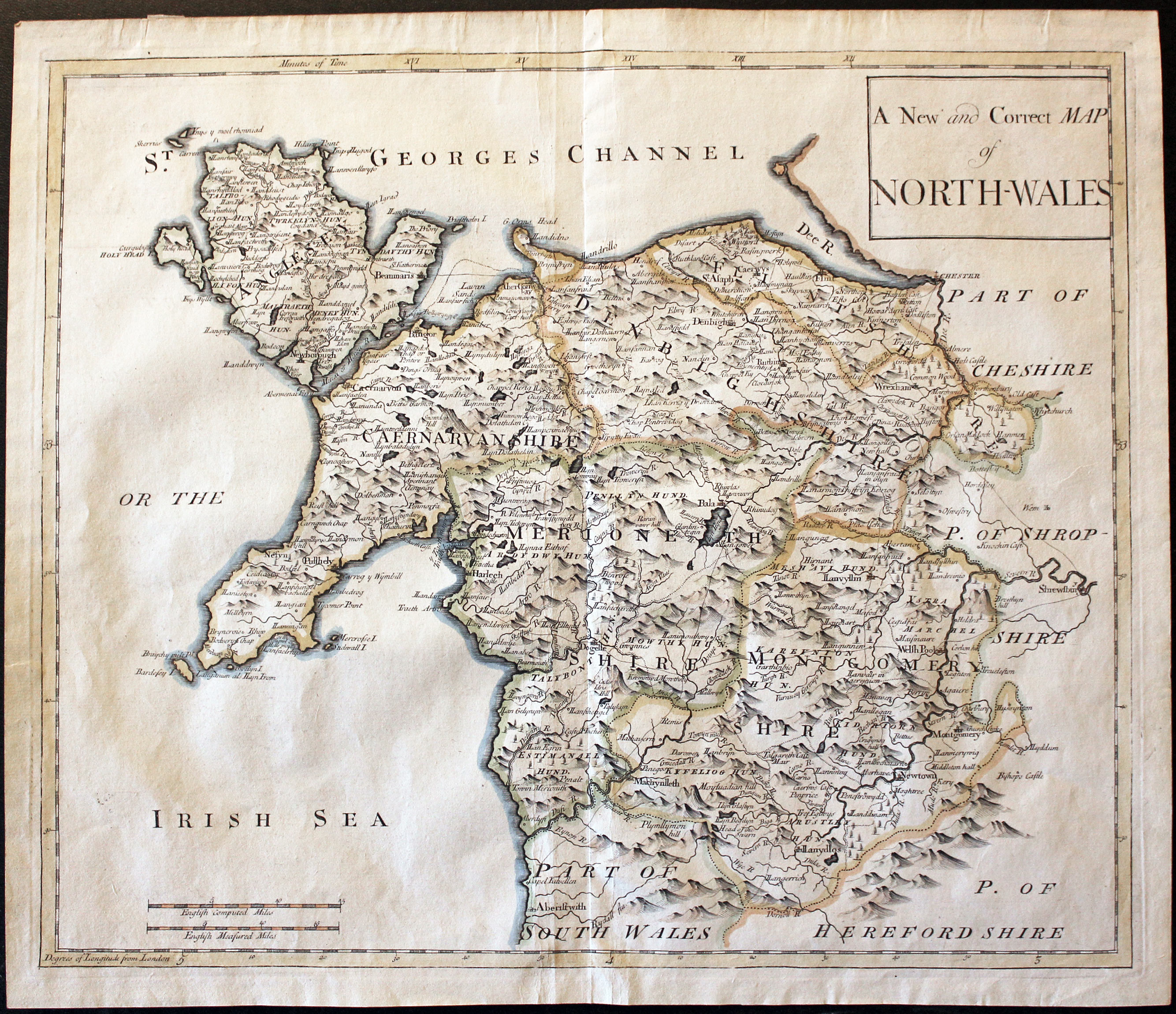 Map of Cornwall by Thomas Letts 1884