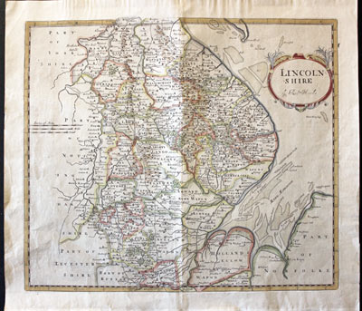  Lincolnshire by Robert Morden, c.1753 