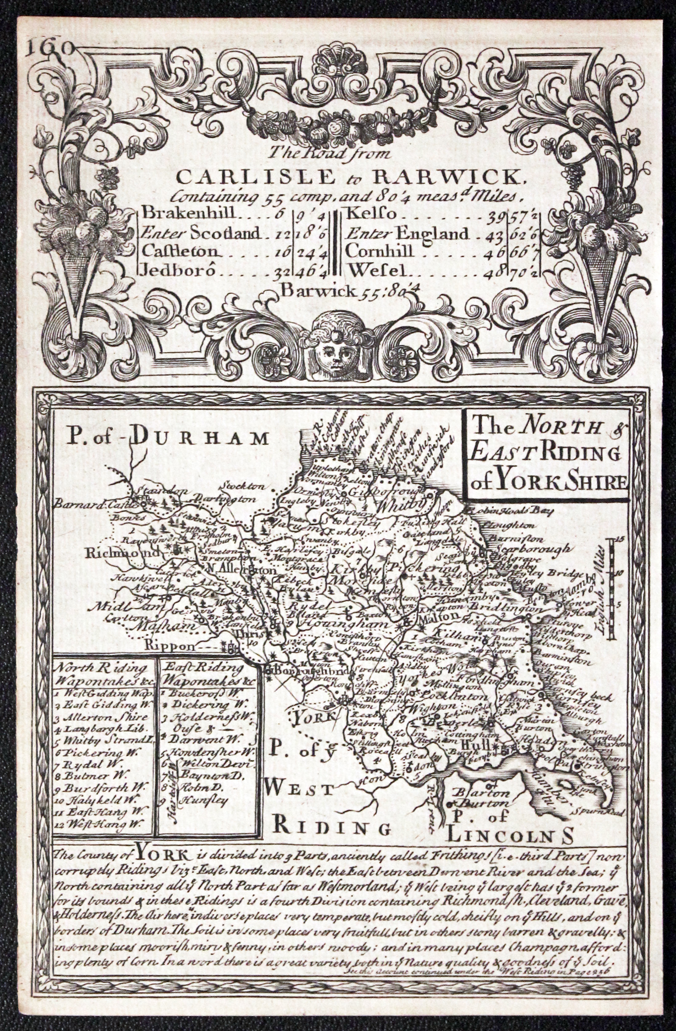 Yorkshire North and East Ridings, John Owen and Emanuel Bowen c.1730