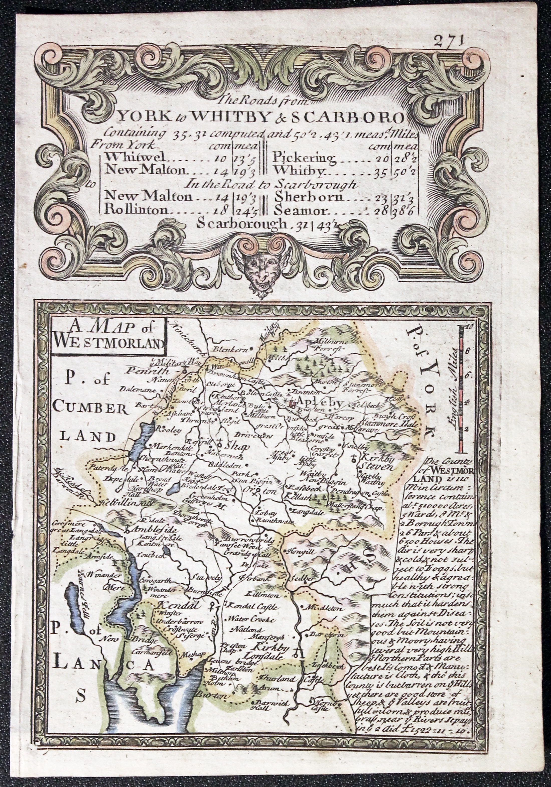 Westmorland, John Owen and Emanuel Bowen 1755