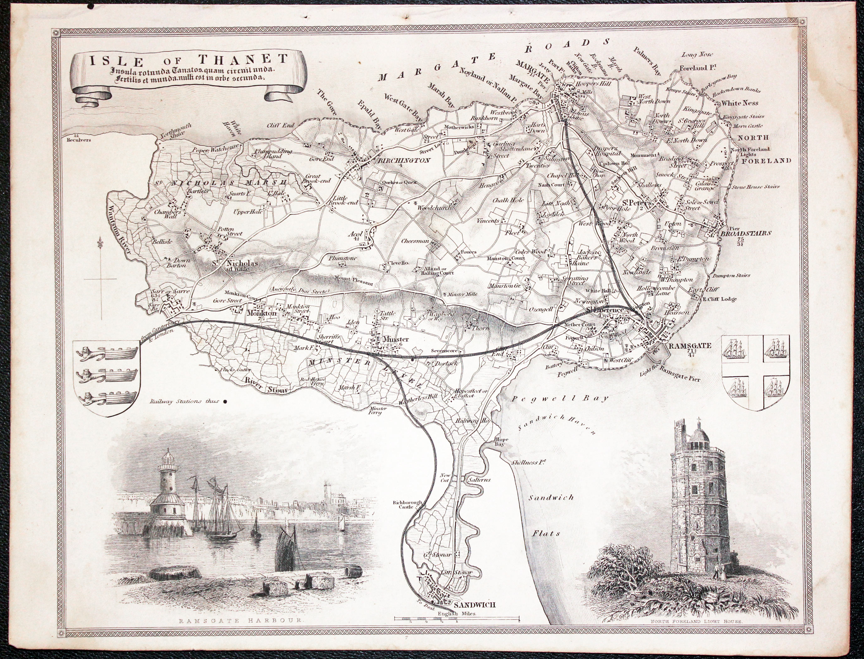 Isle of Thanet, Kent by Thimas Moule c.1850