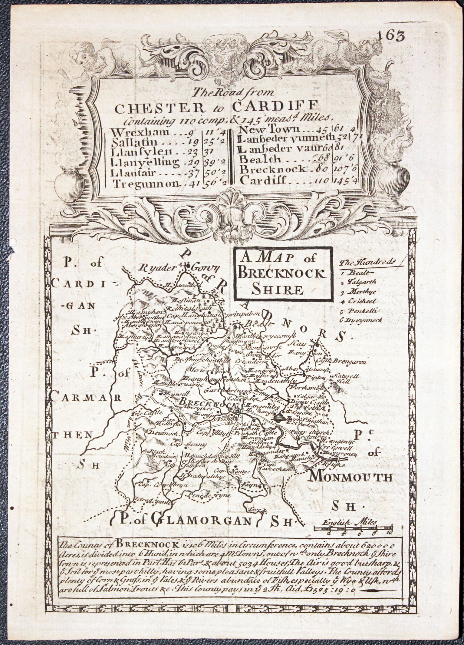 Map of Breconshire by John Owen and Emanuel Bowen published in 1753  Map of Breconshire by John Owen and Emanuel Bowen published in 1753