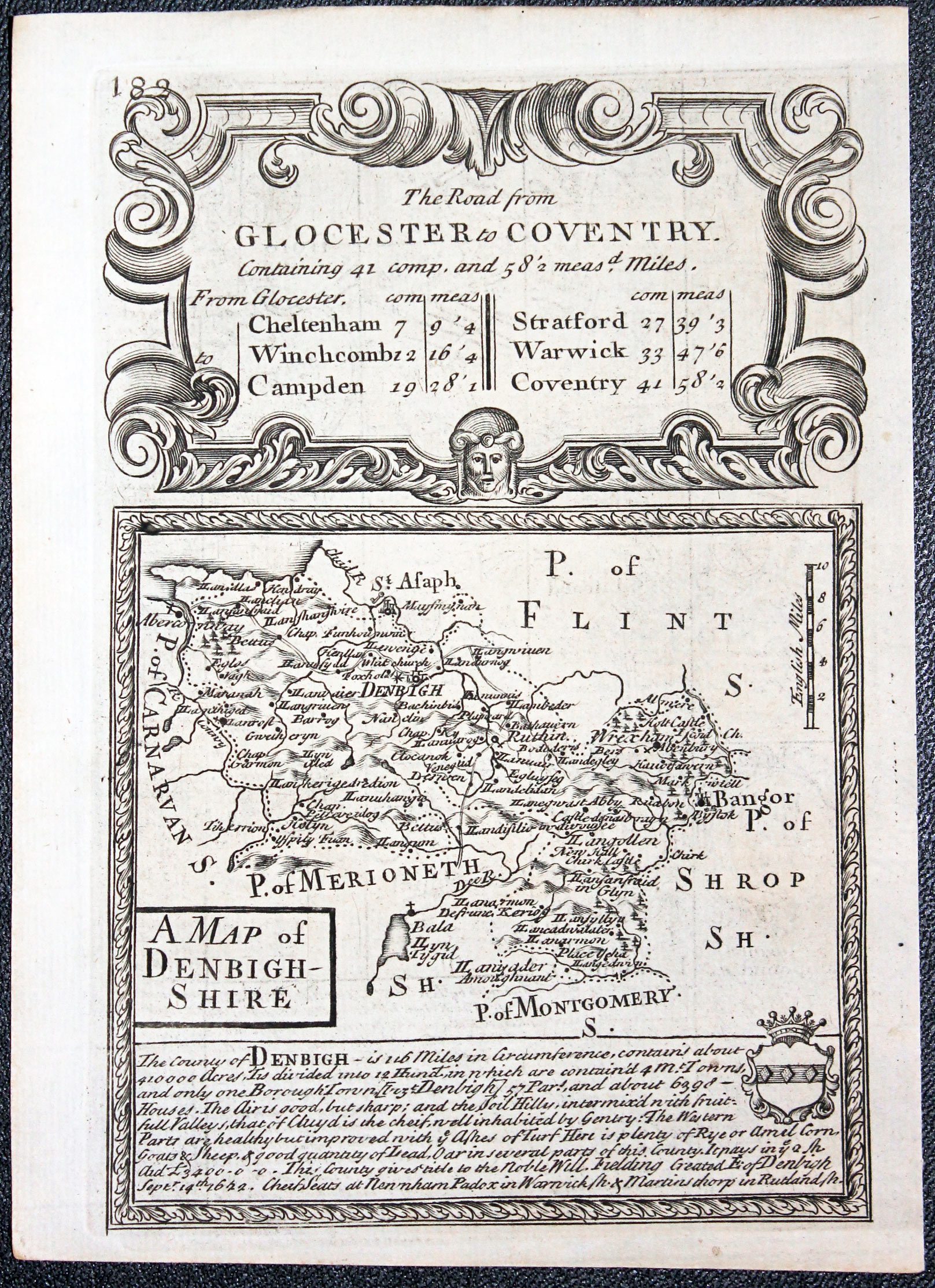 Flintshire, Jon Owen & Emanuel Bowen 1753