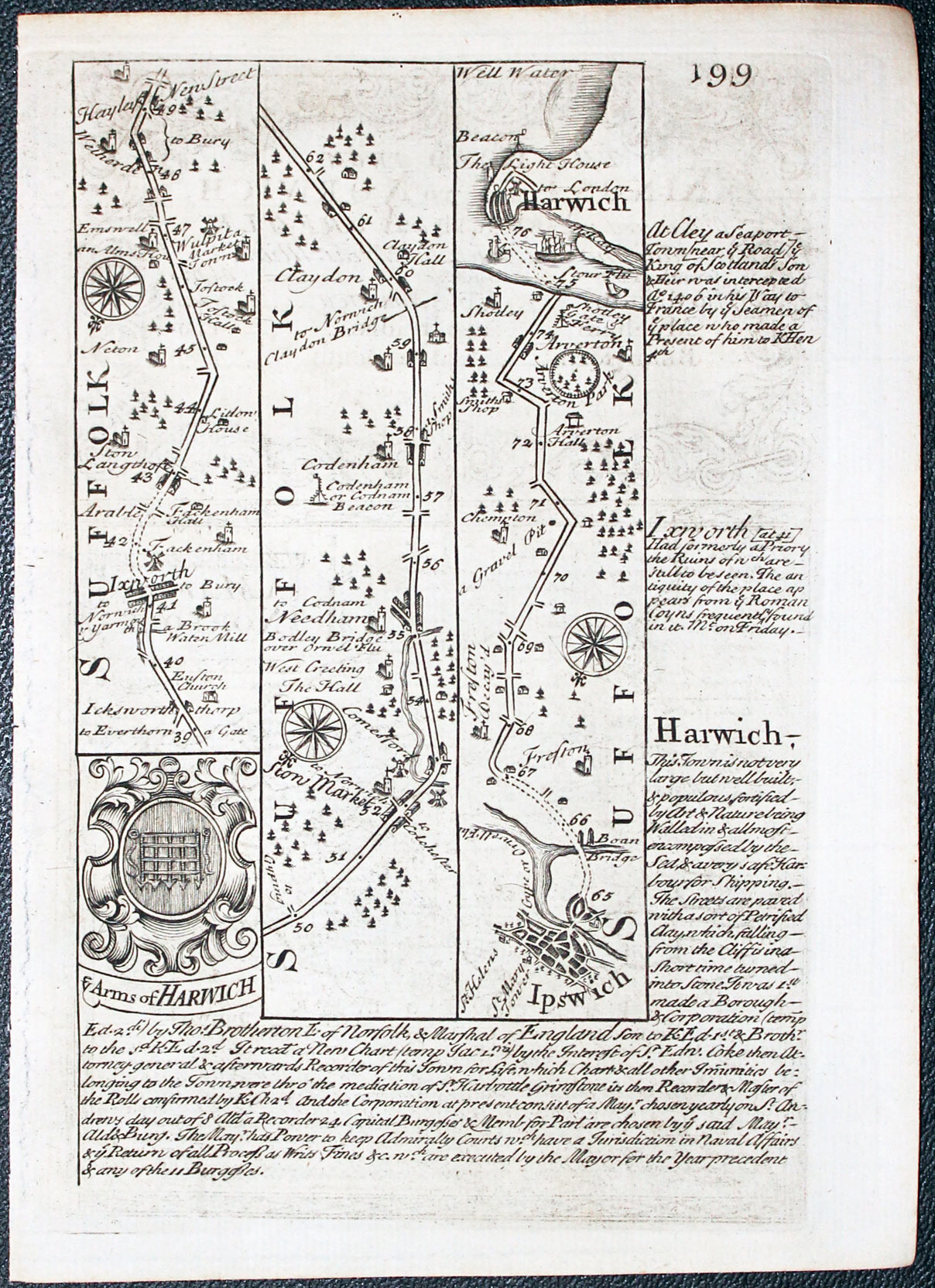 Map of Norfolk by John Owen and Emanuel Bowen, 1753  Map of Norfolk by John Owen and Emanuel Bowen, 1753