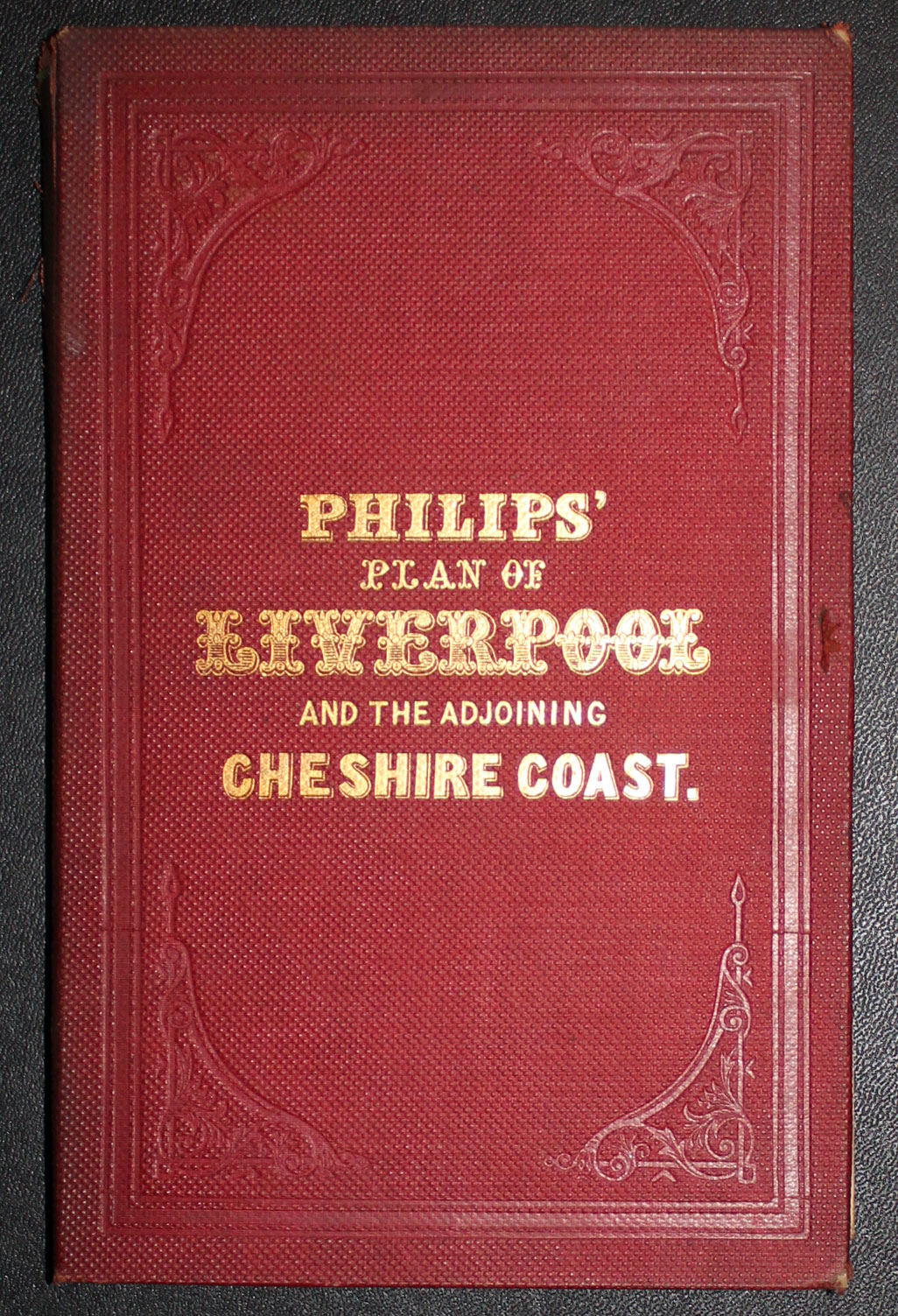 Cover fro Liverpool, folding plan by Philip & Son 1880  Cover fro Liverpool, folding plan by Philip & Son 1880