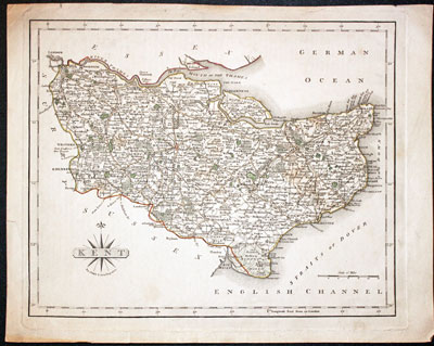 Map of Kent by John Cary, c.1800