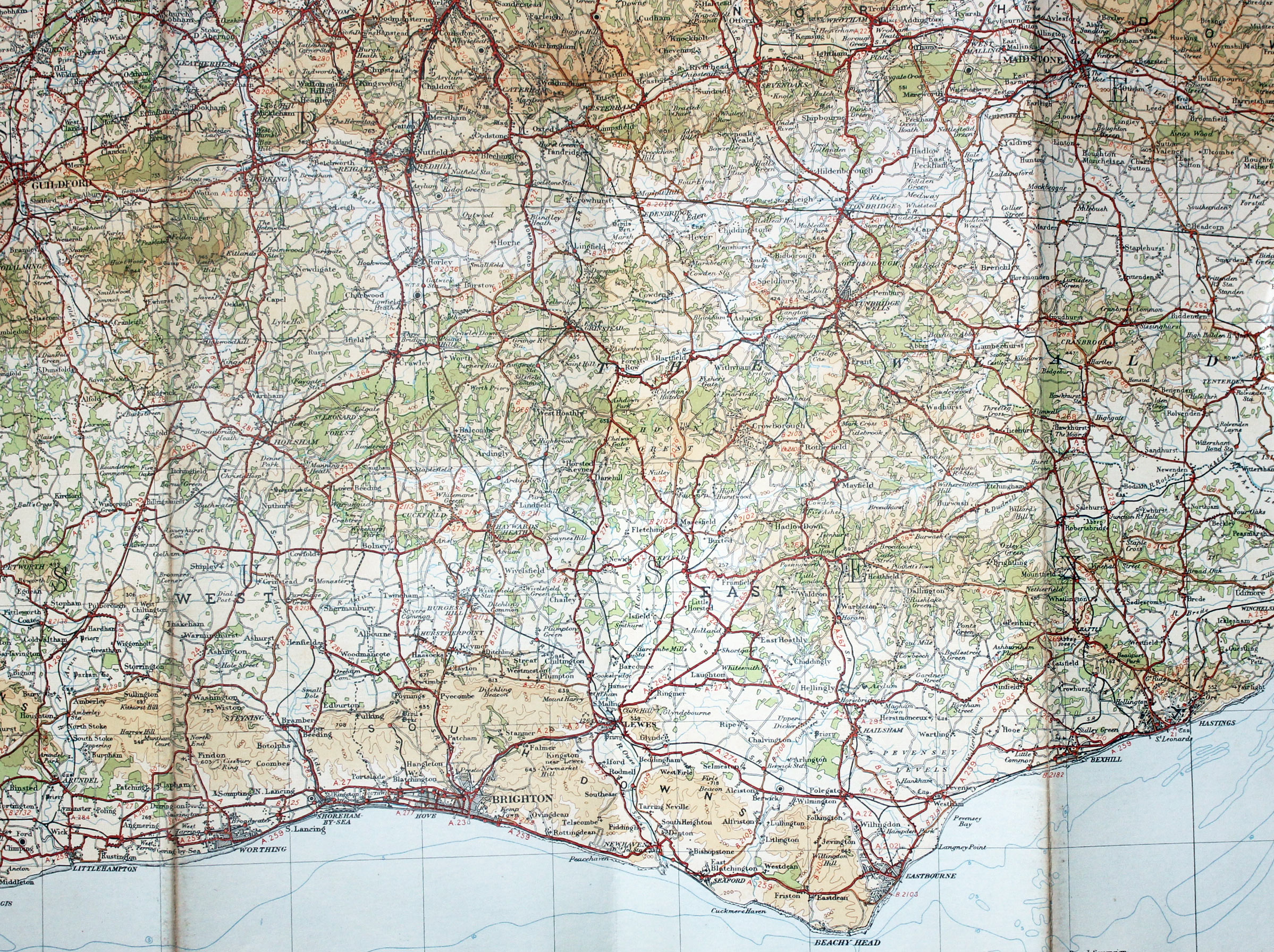 South East England Ordnance Survey 1934