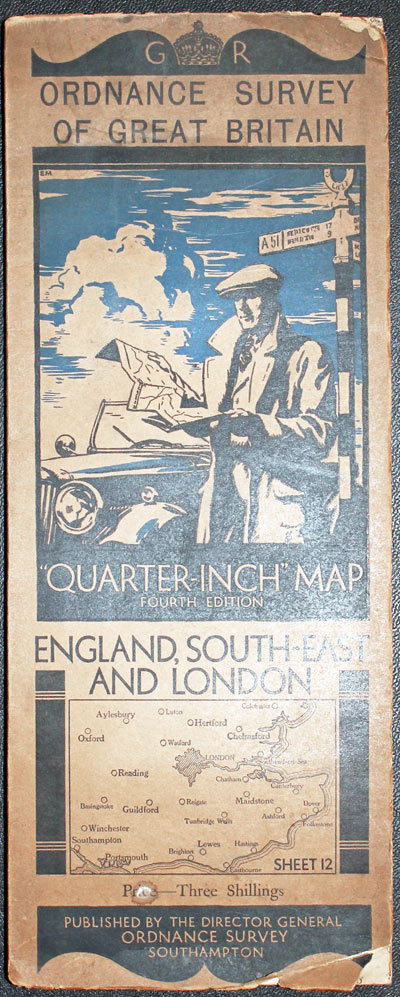 Map cover Ordnance Survey South East England 1934