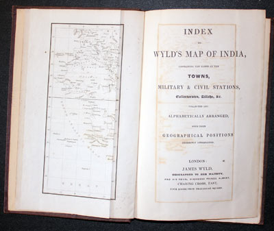 Index to James Wyld's map of India