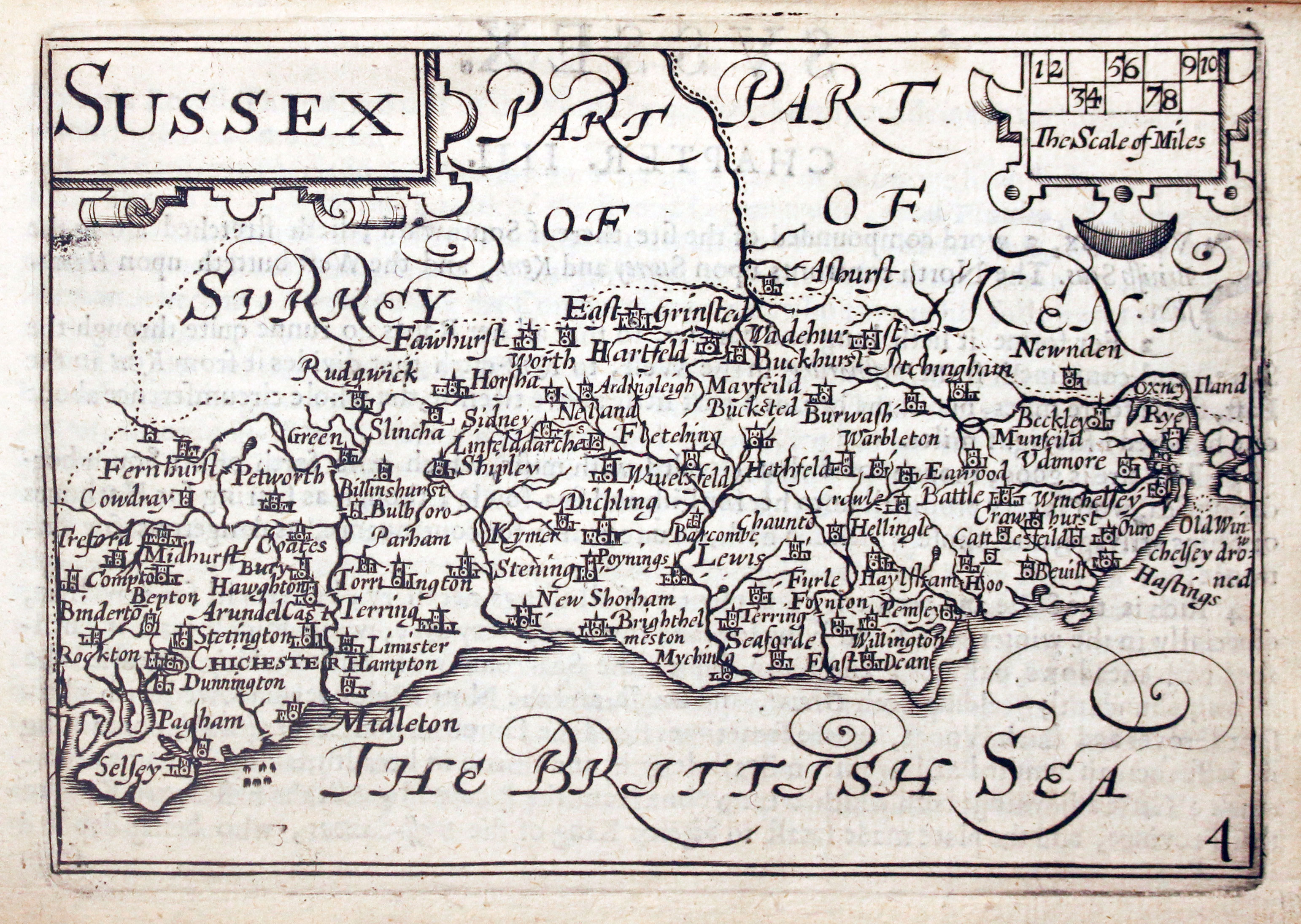 Sussex by Pieter van den Keere, c.1627  Sussex by Pieter van den Keere, c.1627