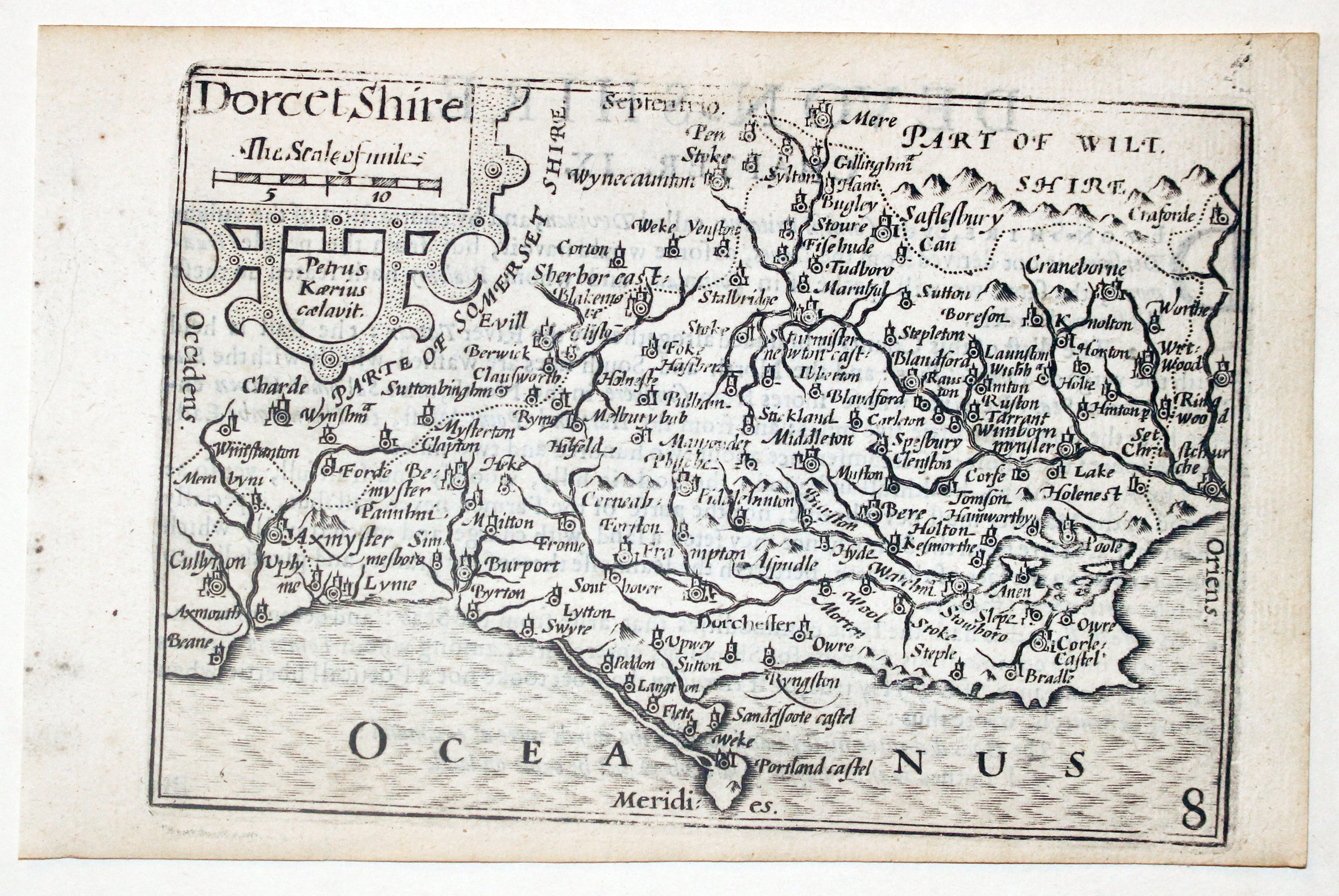 Dorsetshire by Pieter van den Keere, c.1627
