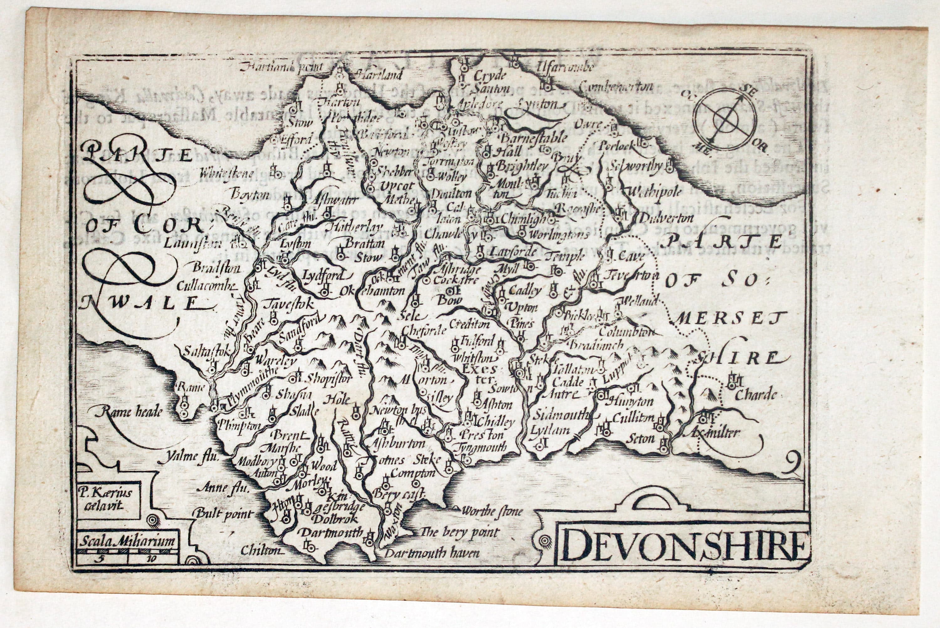 Devonshire by Pieter van den Keere, c.1627