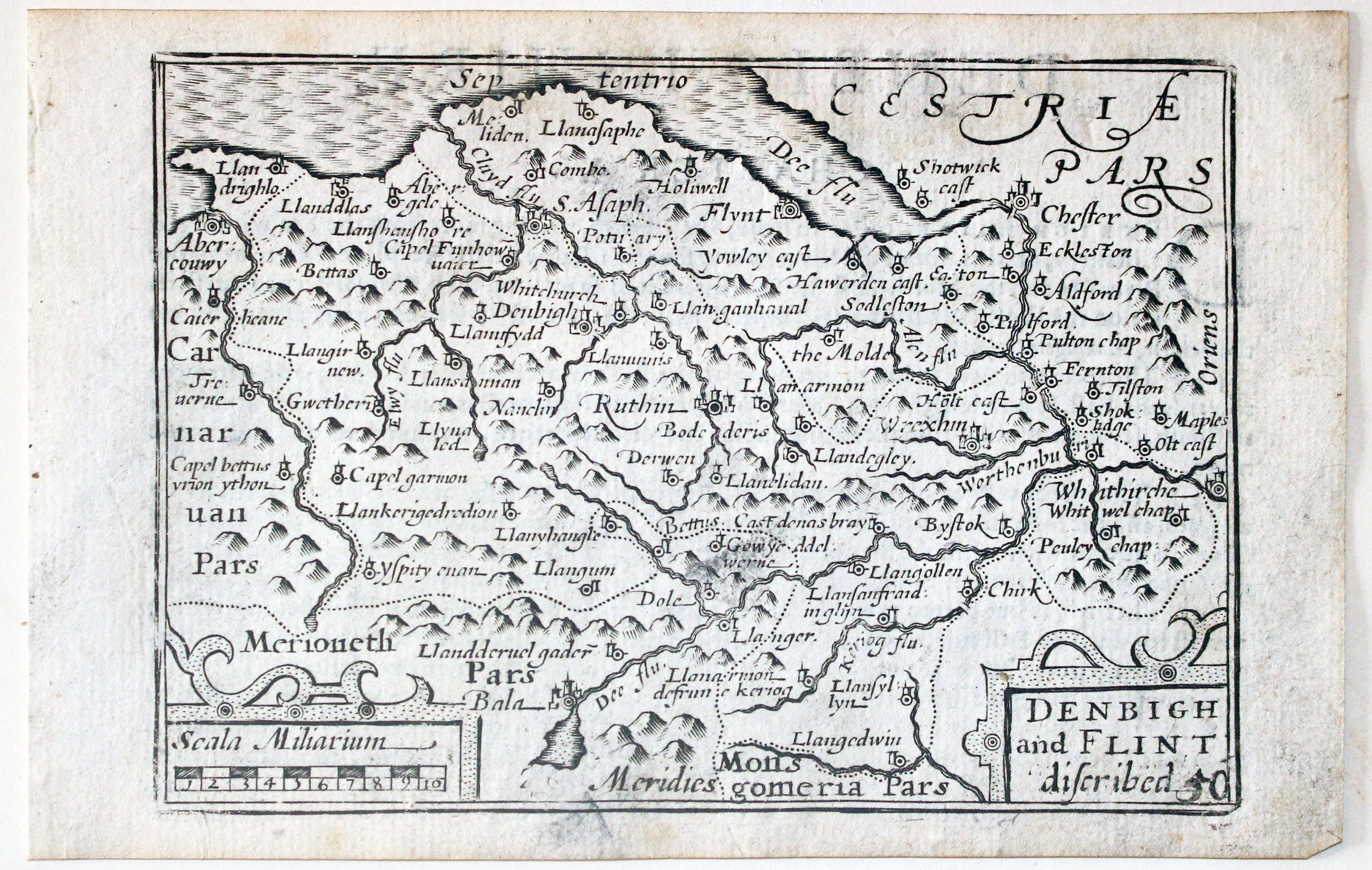 Denbighshire & Flintshire Pieter van den Keere c.1627