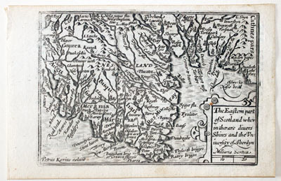  North East Scotland by Pieter van den Keere, c.1627 