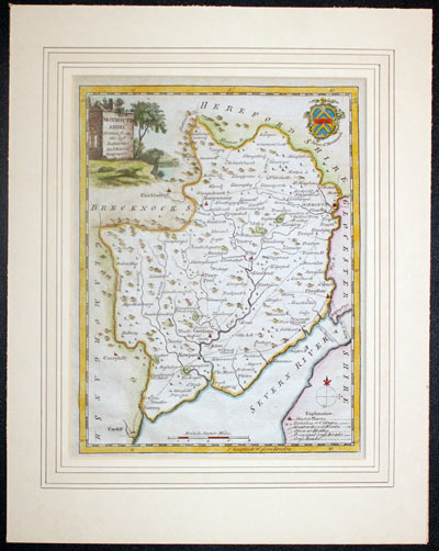  Map of Monmouthshire, Thomas Kitch c.1786 