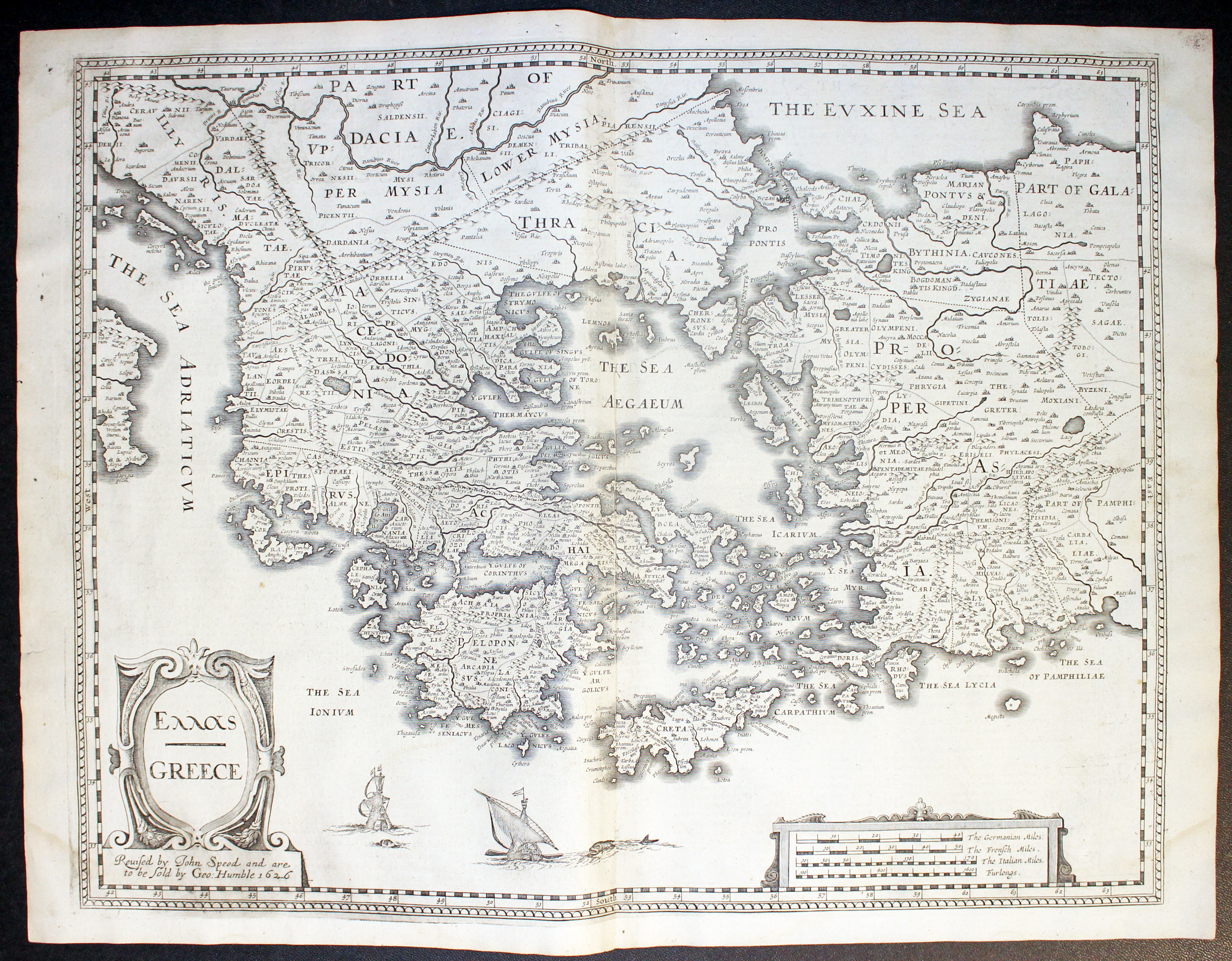 Greece by John Speed 1646  Greece by John Speed 1646