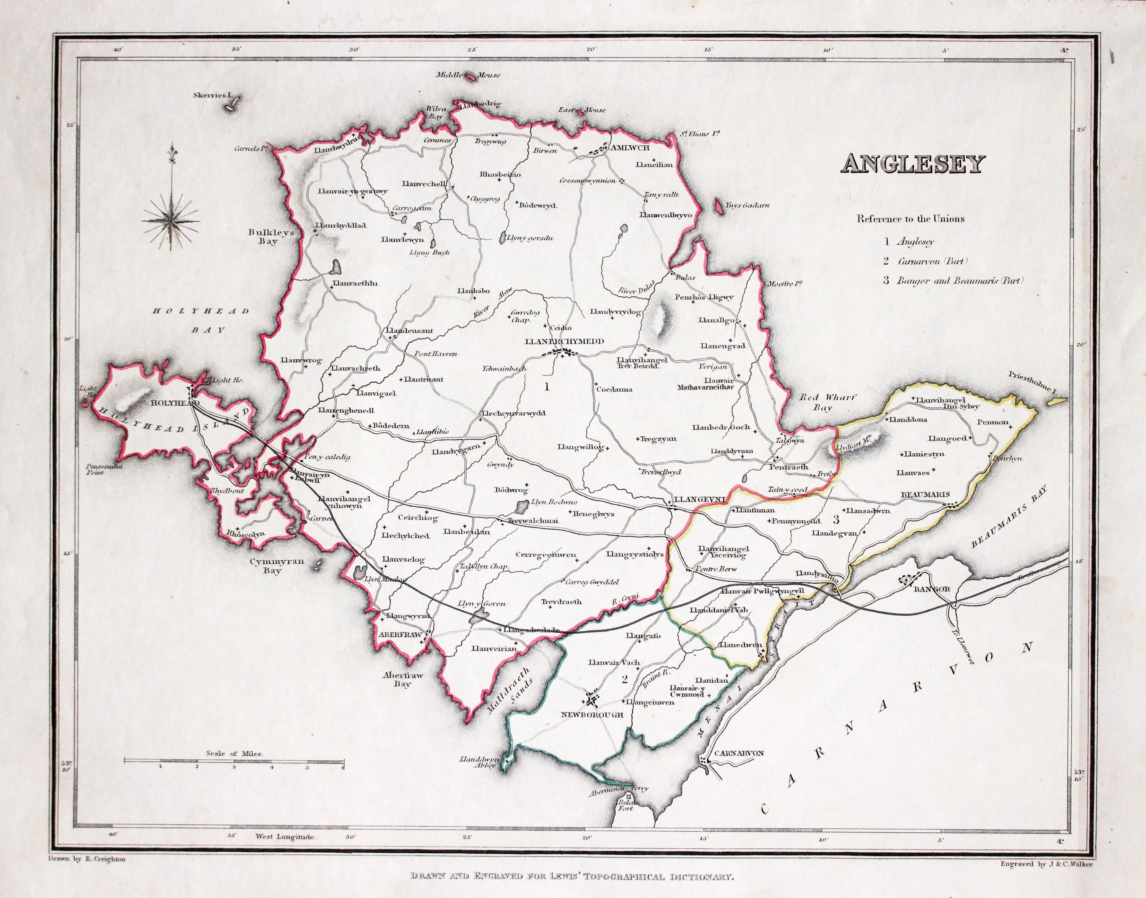Map of Anglesey by Sameul Lewis 1848  Map of Anglesey by Sameul Lewis 1848