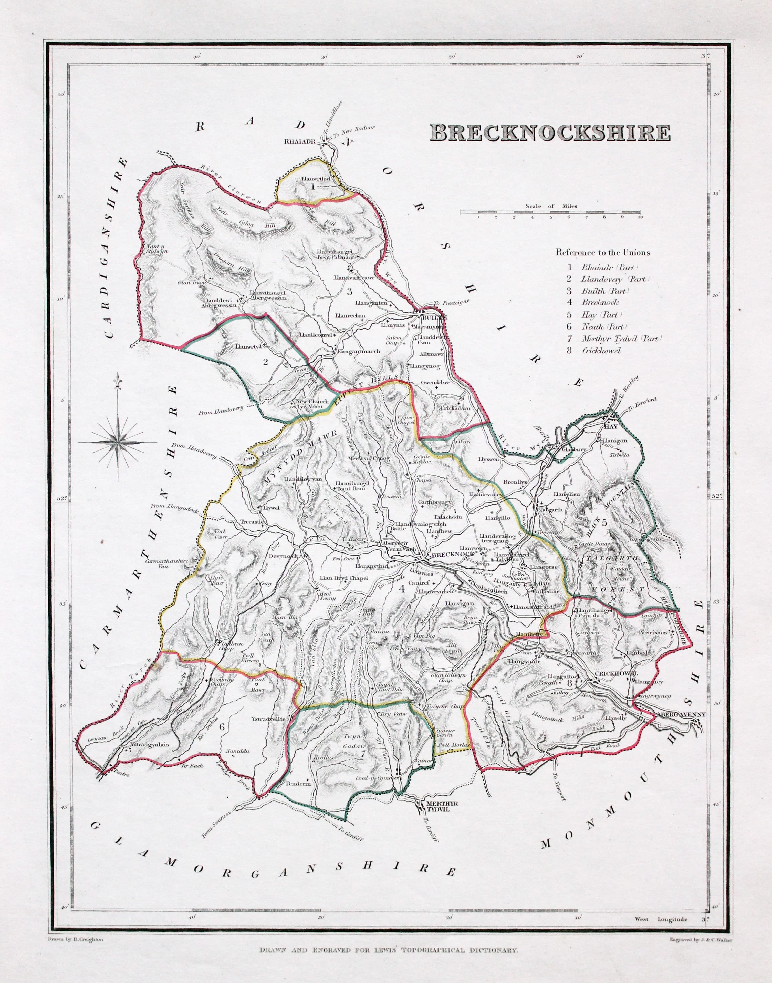 Map of Cornwall by Thomas Letts 1884  Map of Cornwall by Thomas Letts 1884
