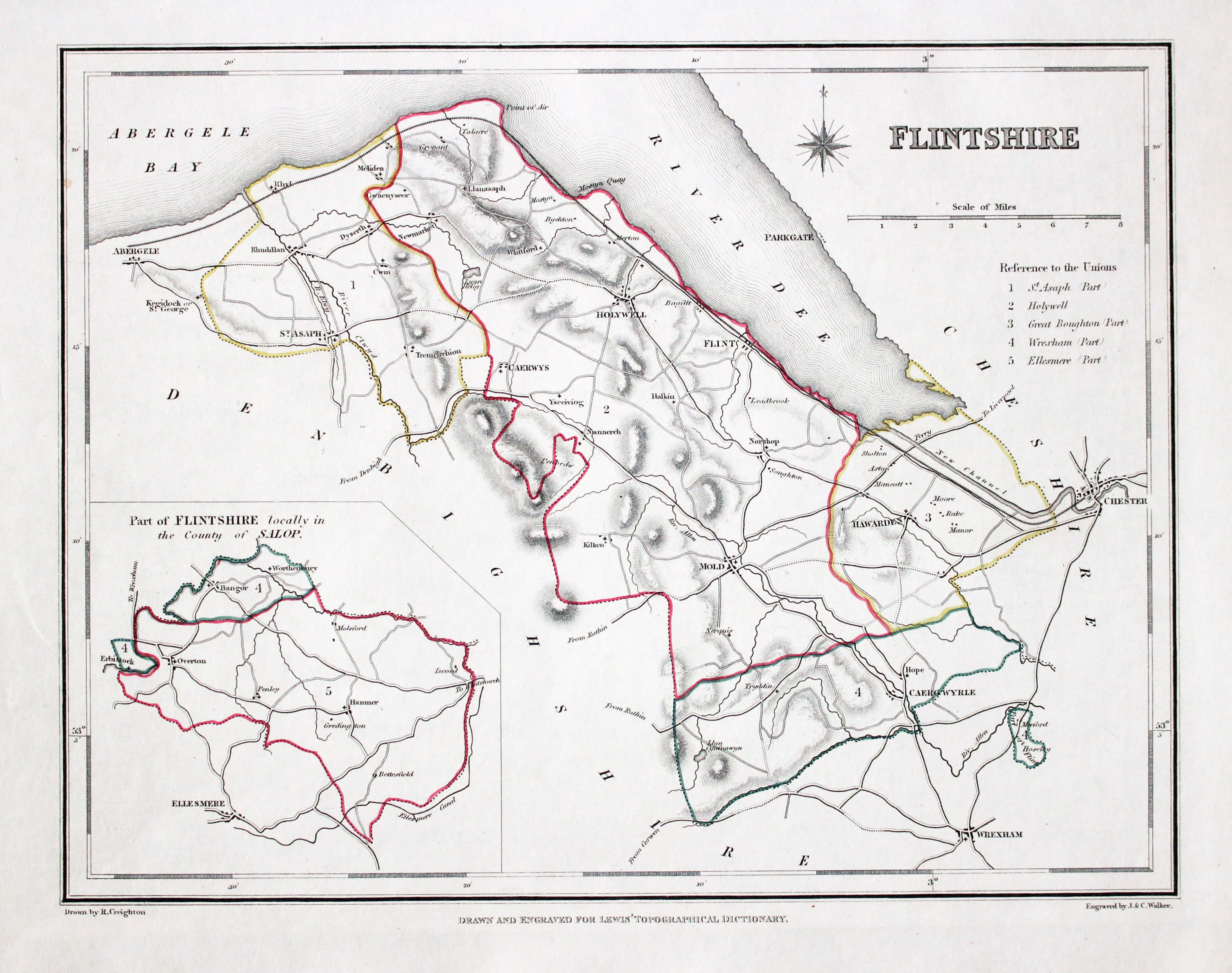 Flintshire Samuel Lewis 1848