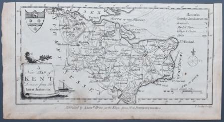 Map of Kent  by George A. Walpole c.1784