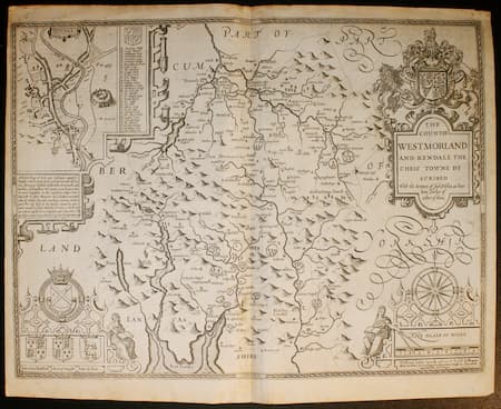 Map of Westmorland  by John Speed, c.1665