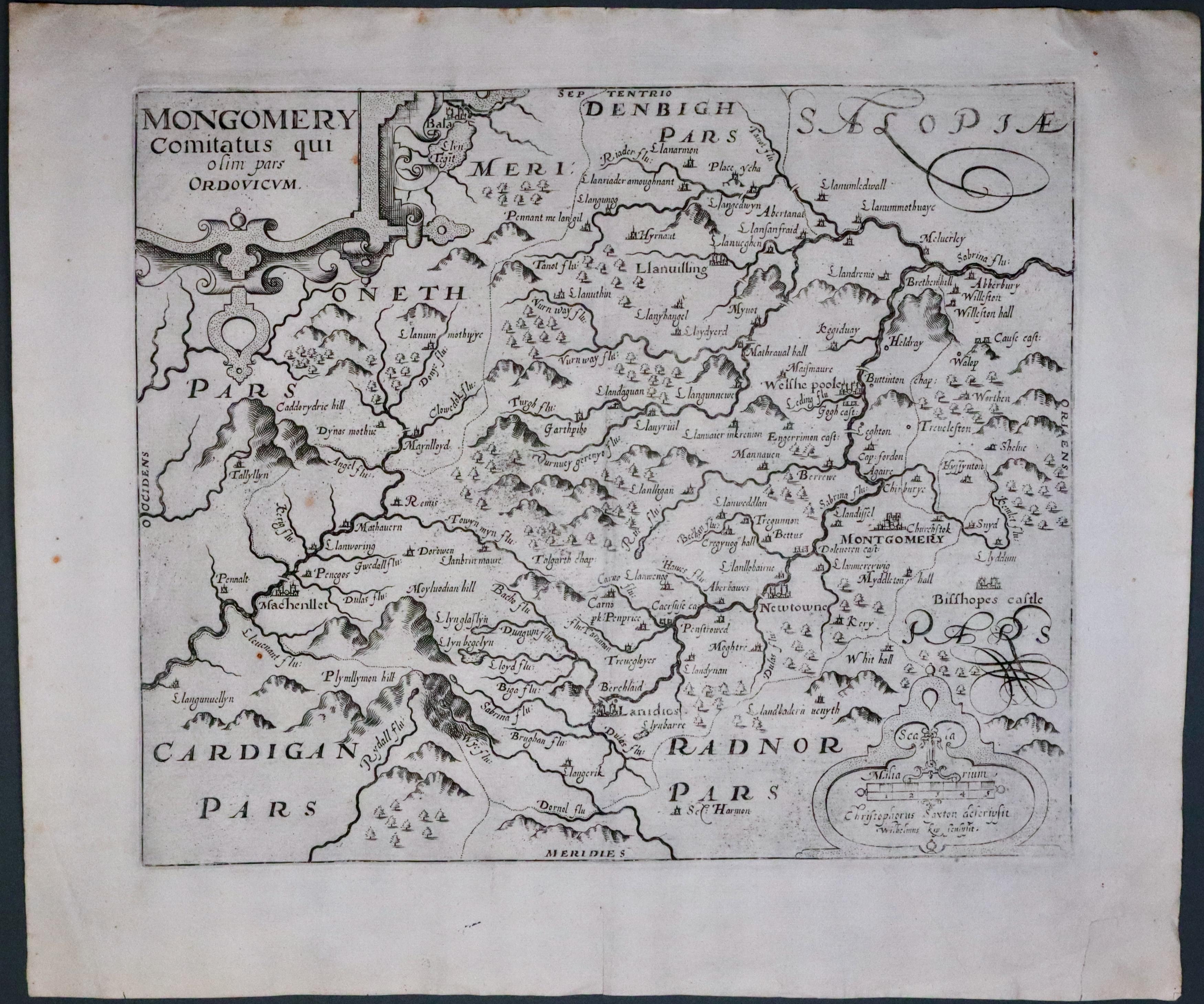 Merionethshire Saxton / William Kip 1610