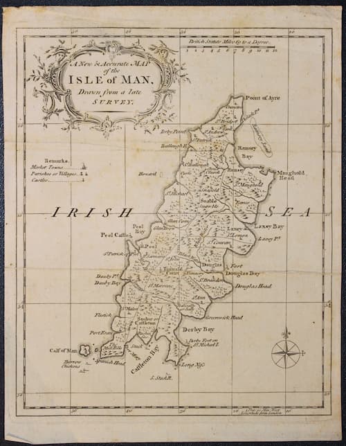 Map of the Isle of Man by R. W. Seale 1765