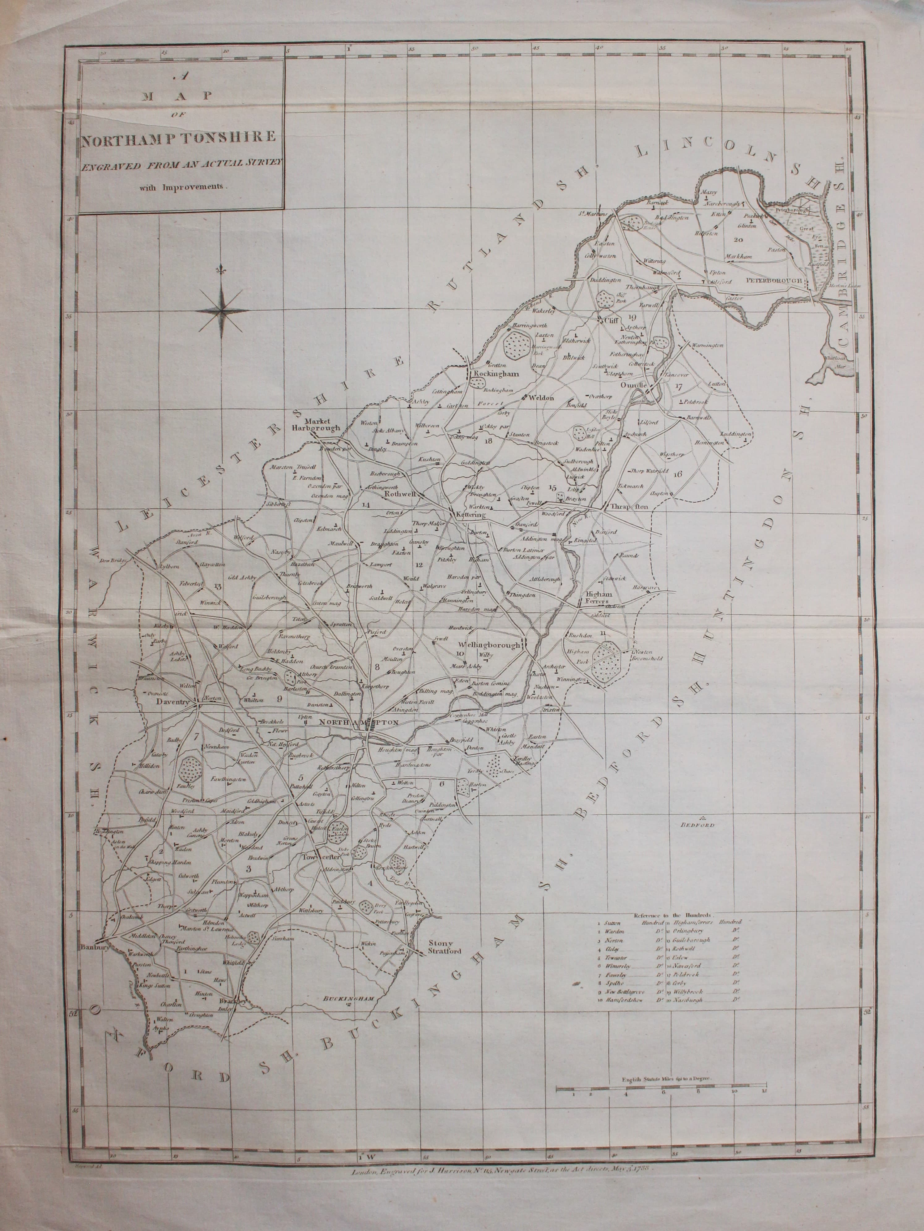 Northamptonshire John Harrison, 1788  Northamptonshire John Harrison, 1788