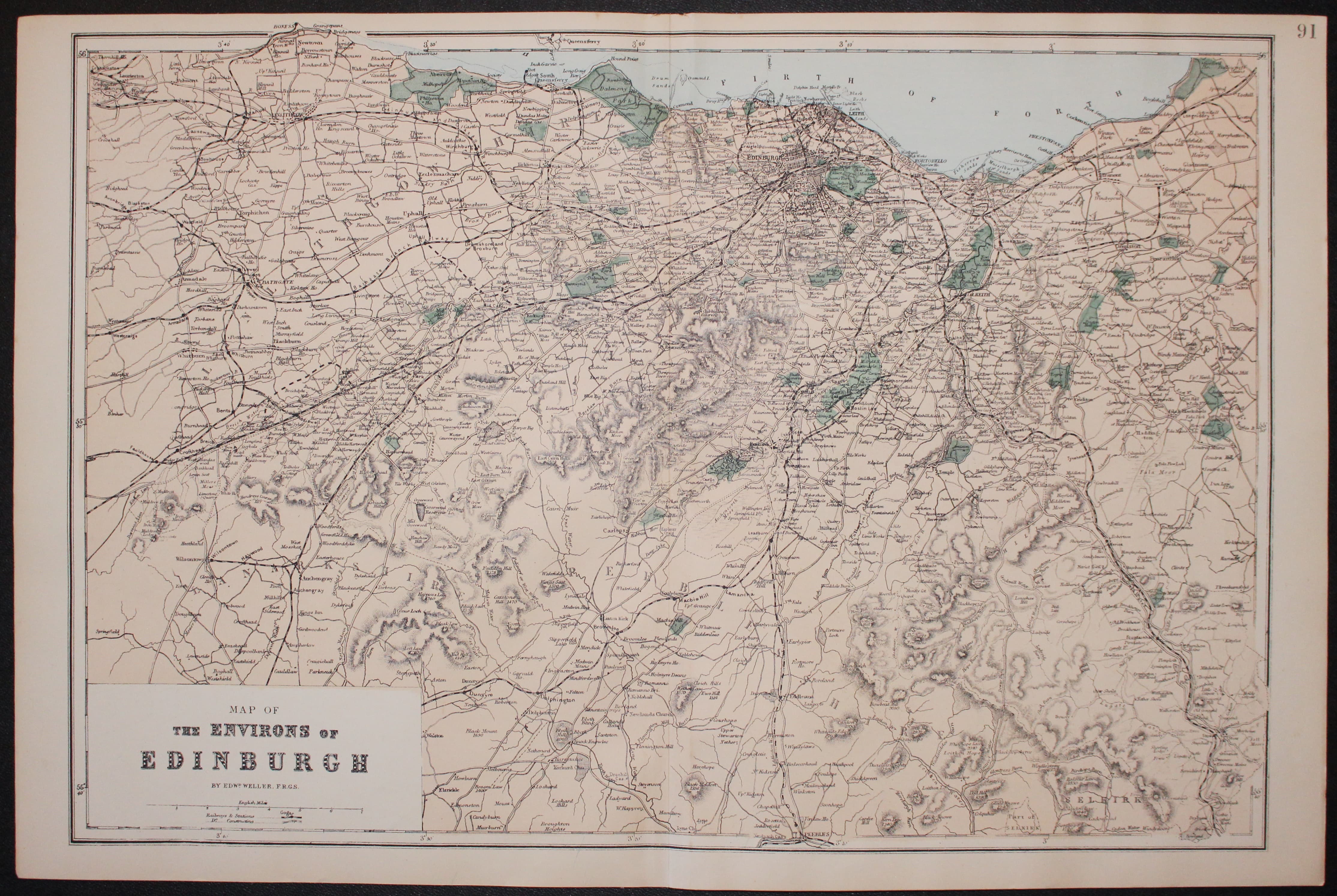 Environs of Edinburgh, Edward Weller 1884