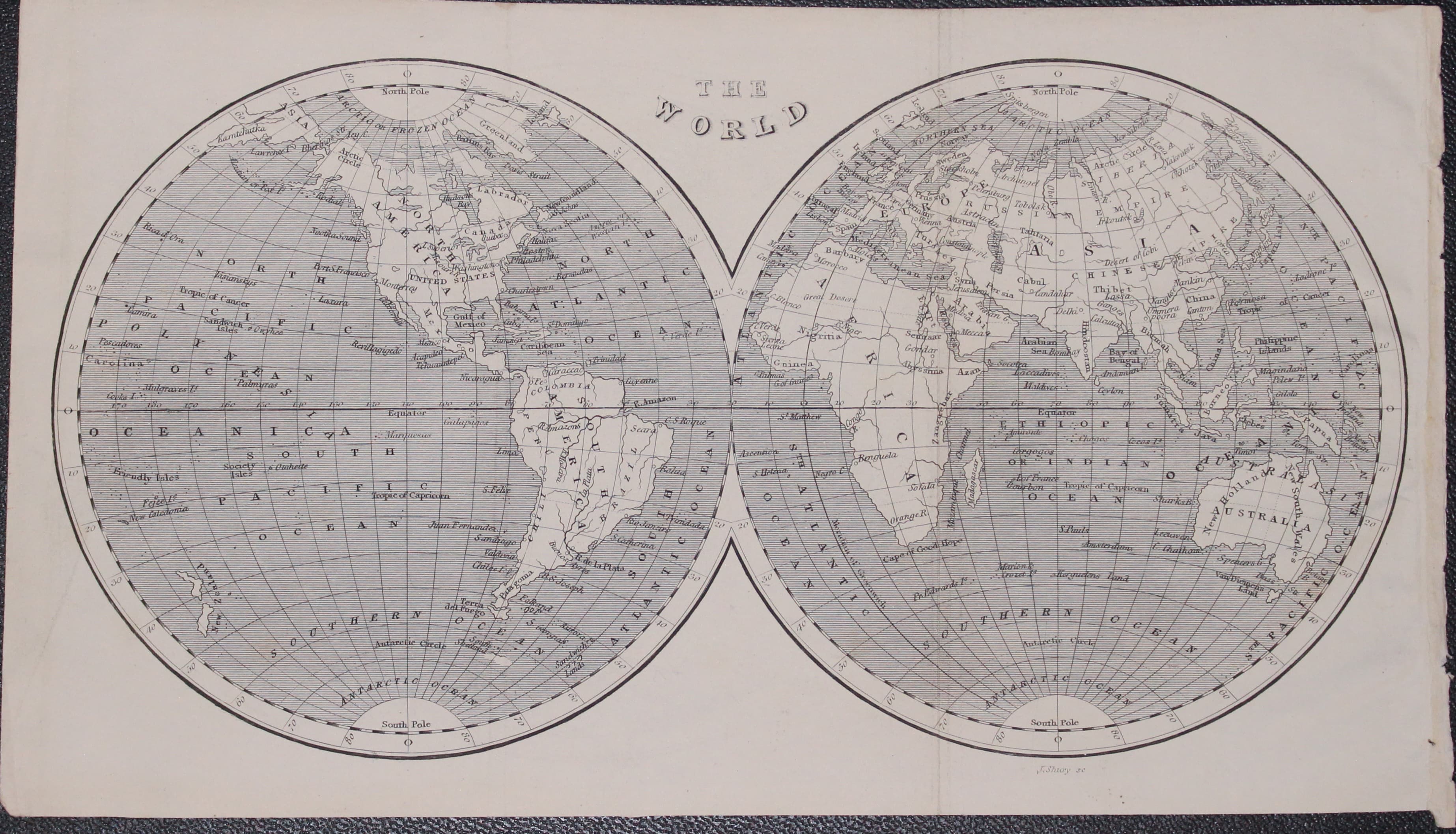 The World J. Shury c.1840