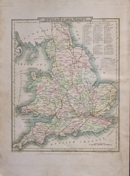 Map of England and Wales  by John Roper 1810