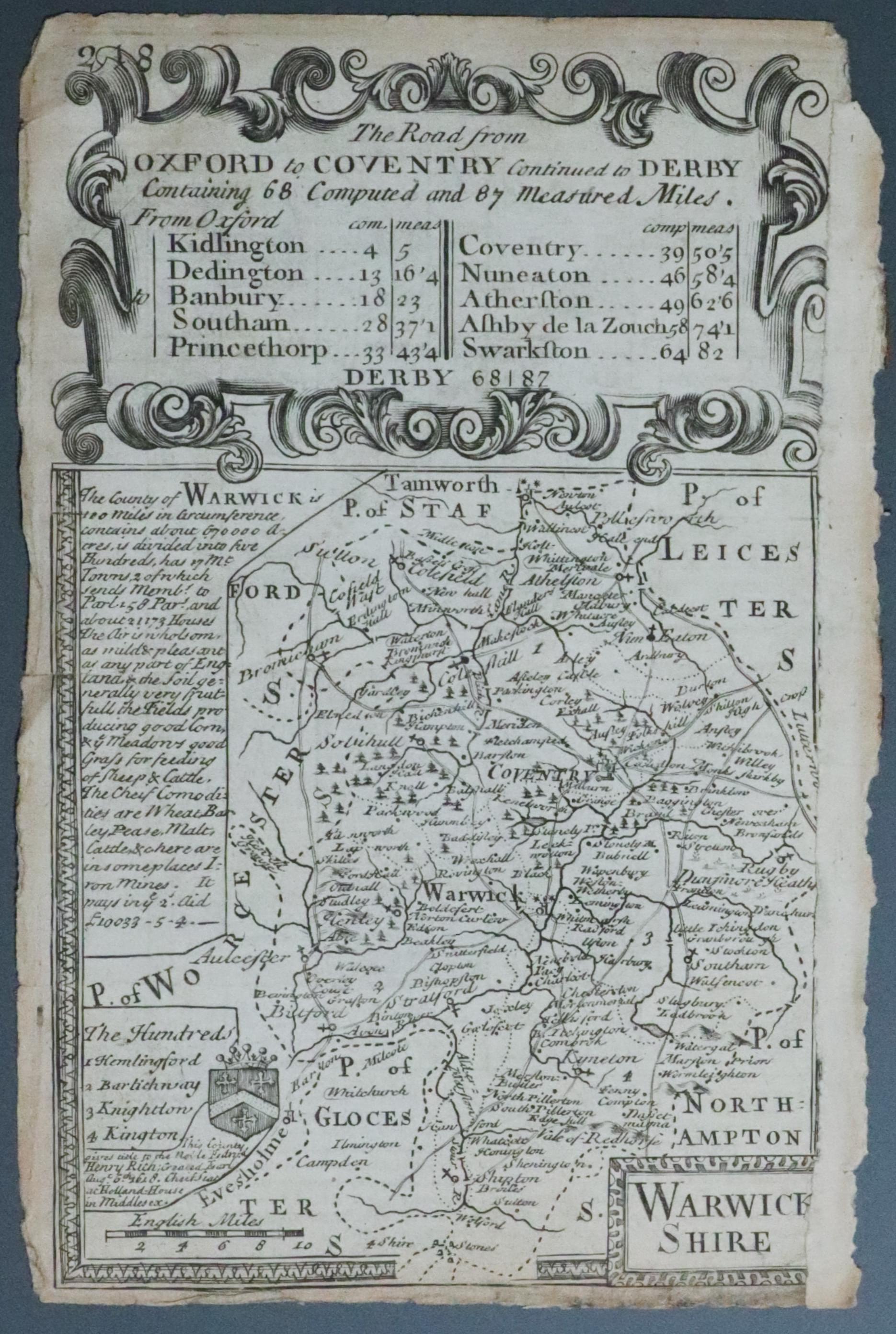 Warwickshire, George A. Walpoole 1794  Warwickshire, George A. Walpoole 1794