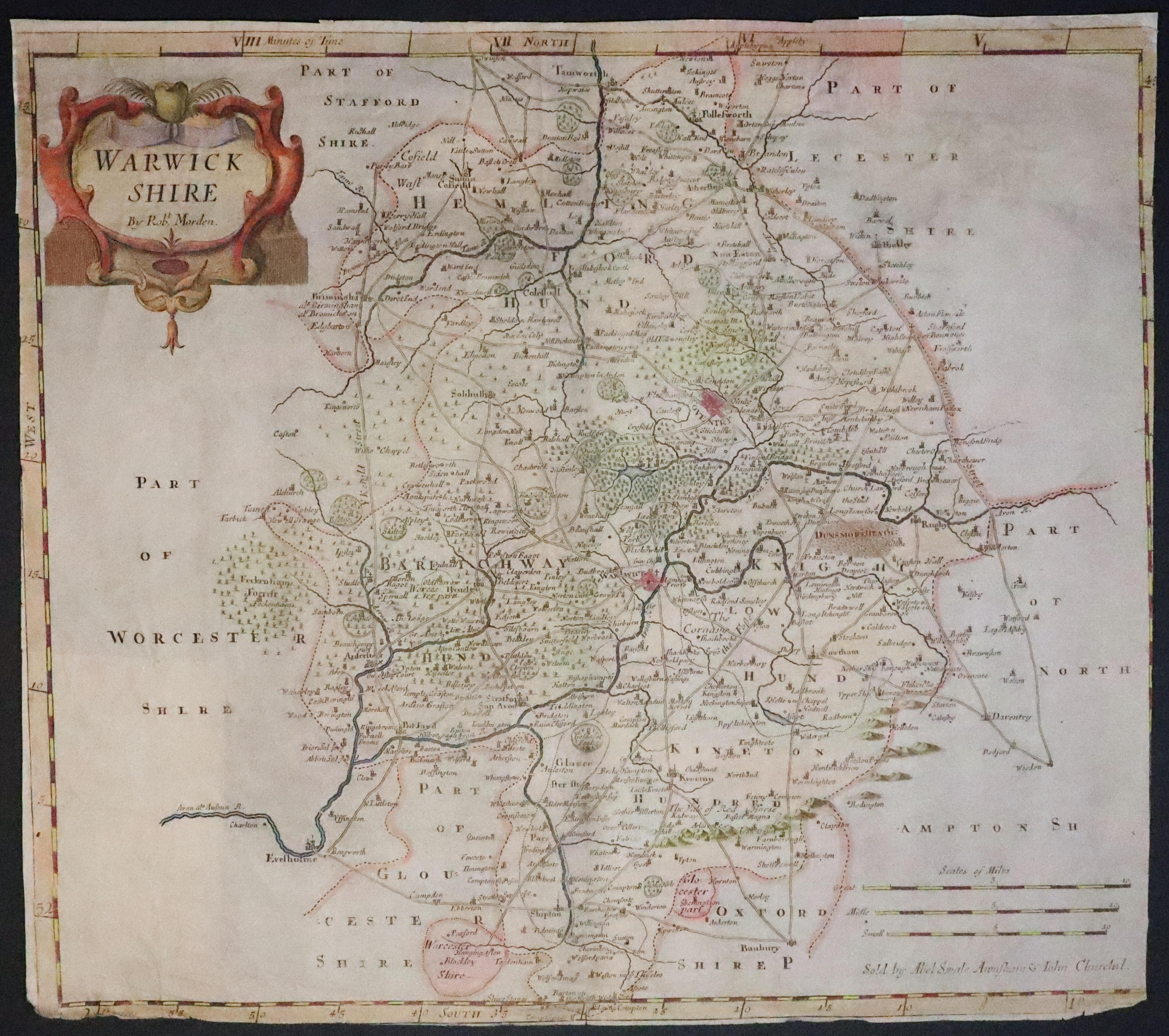 Warwickshire, Robert Morden 1695  Warwickshire, Robert Morden 1695