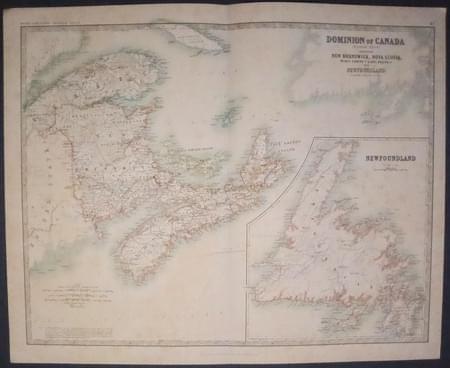 Canada & Newfoundland, W. & A. K. Johnston, c.1880