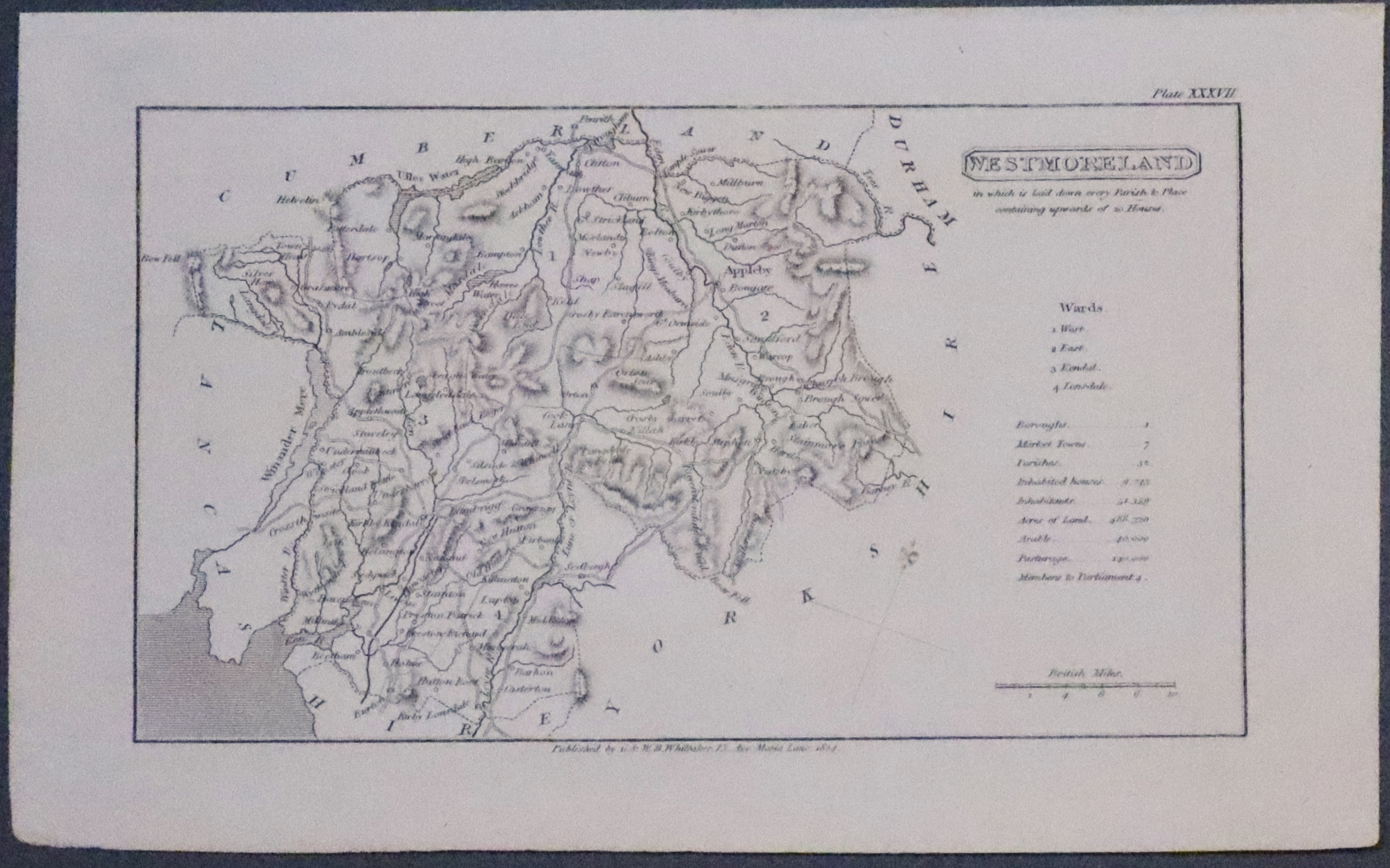 Westmorland, G & W B Whittaker 1824