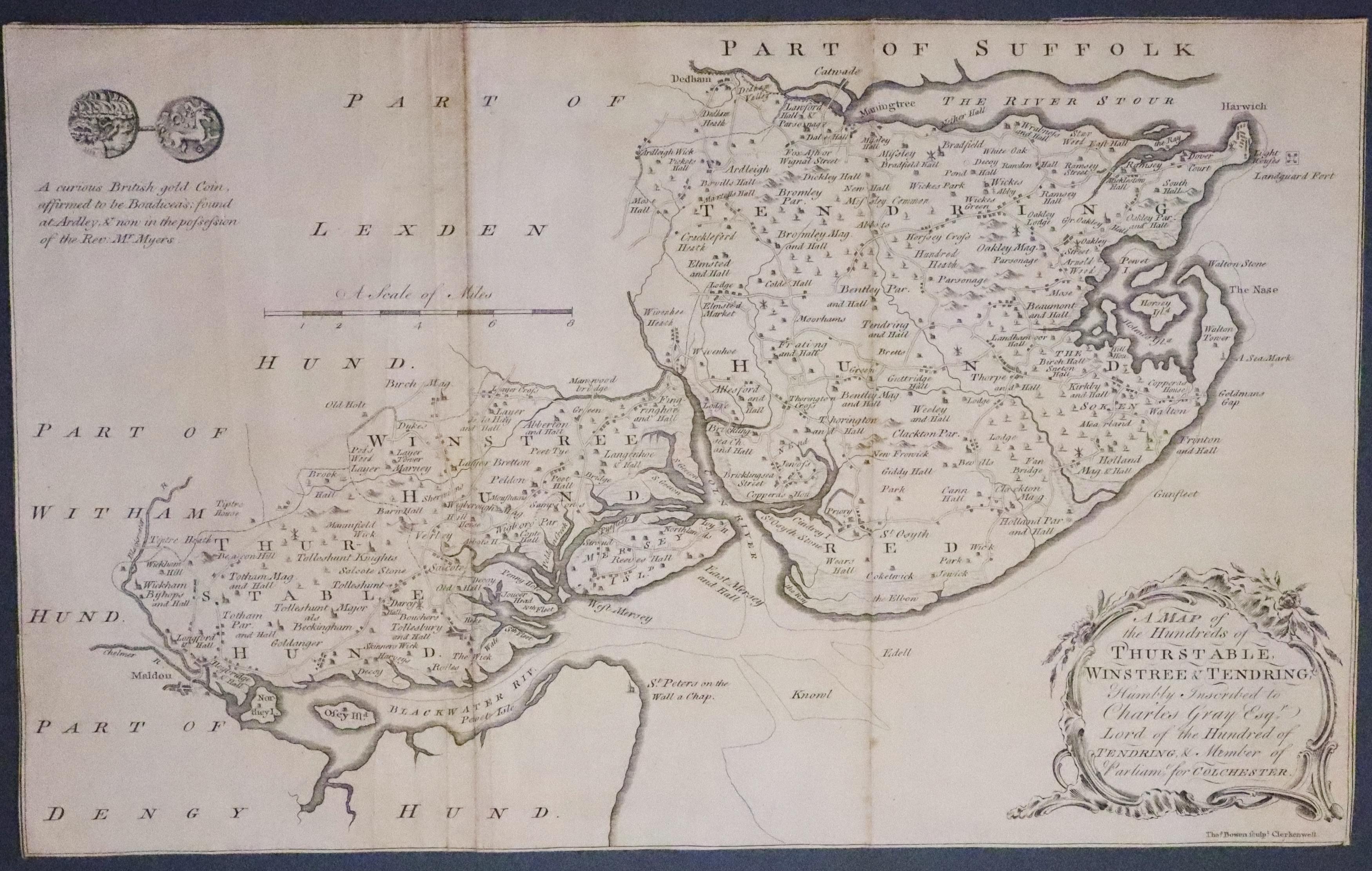Thurstable & Tendering Essex, Thomas Bowen 1768  Thurstable & Tendering Essex, Thomas Bowen 1768