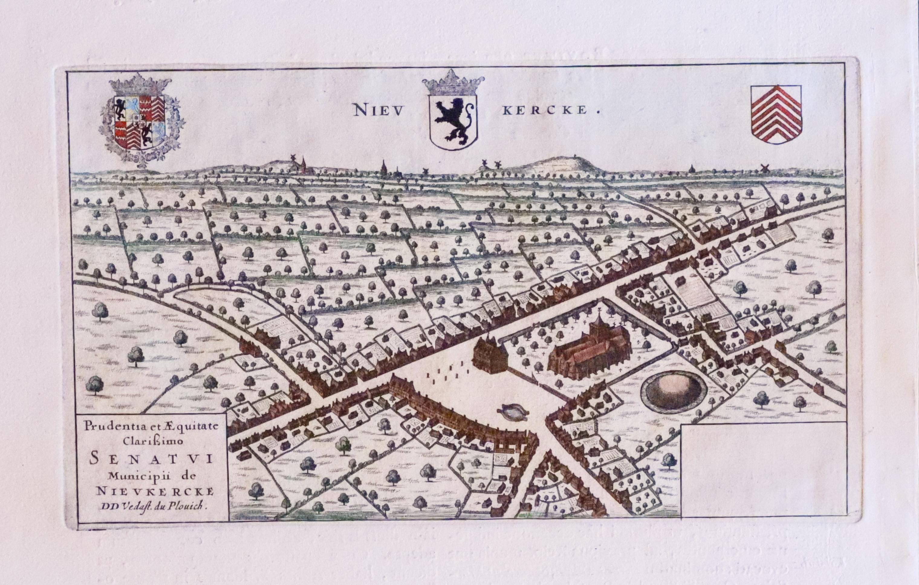 Nieuwerke, Belgium plan by Joan Blaeu 1649