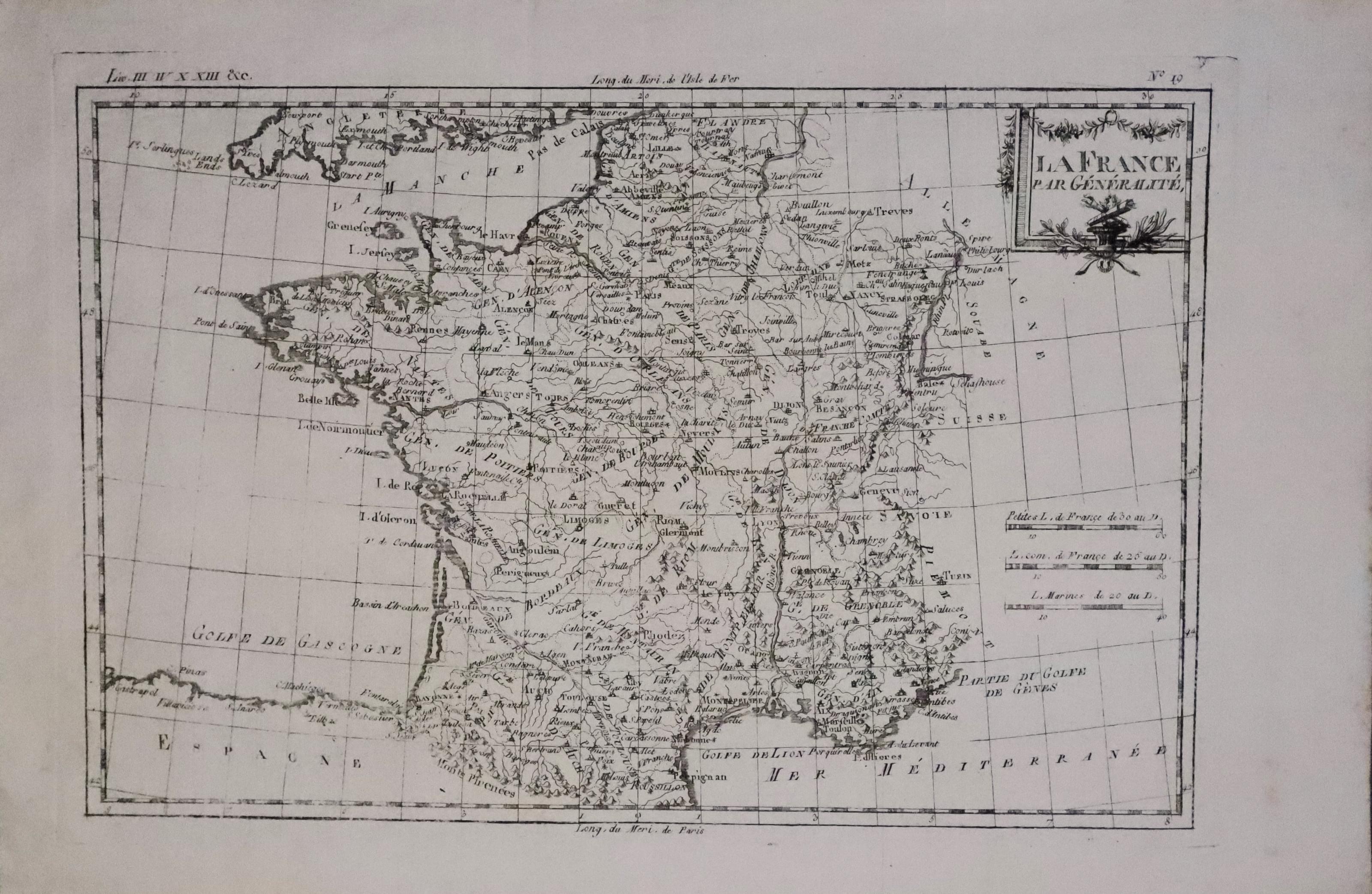 France, Rigobert Bonne c.1770