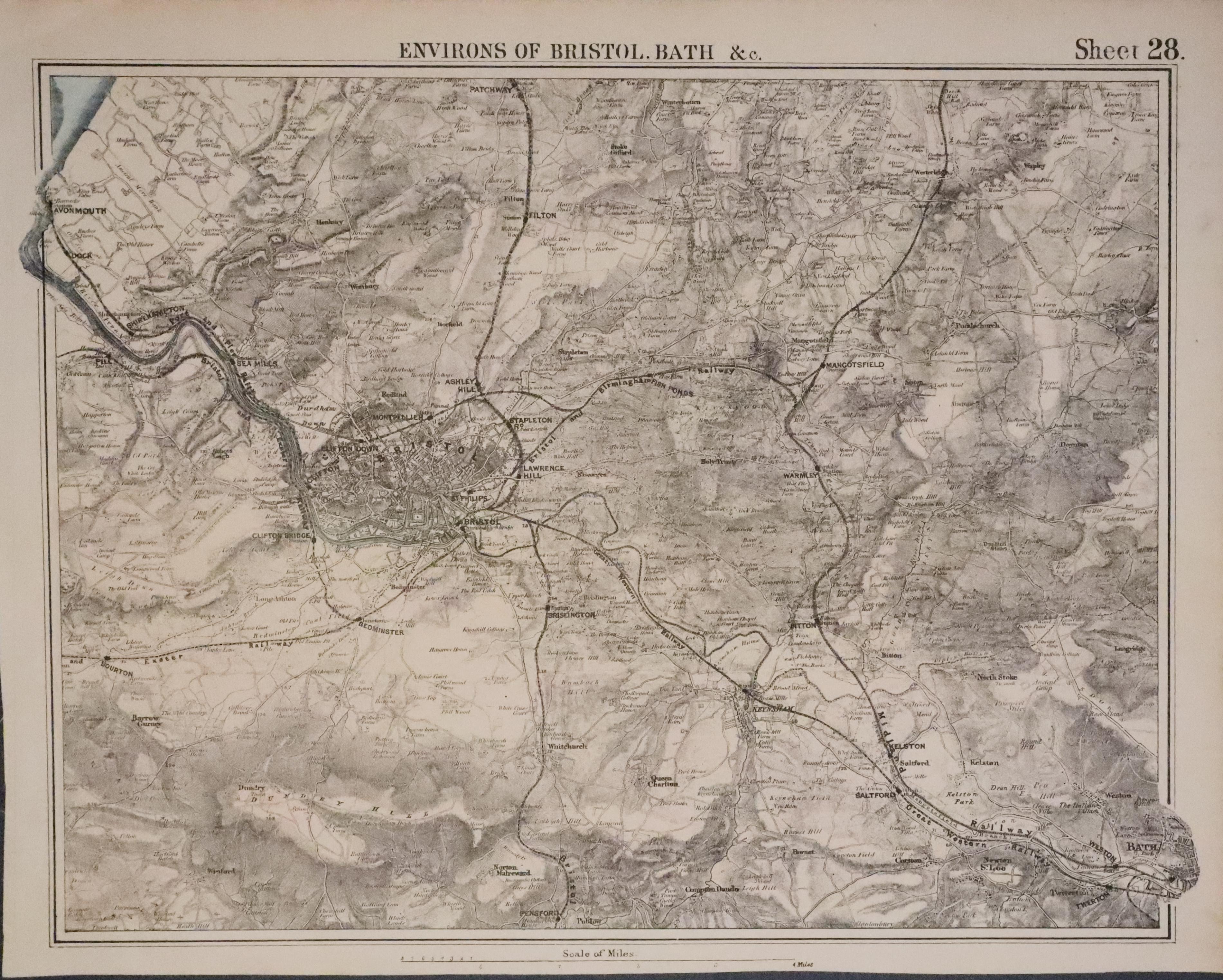 Environs of Bath & Bristol, G W Bacon c.1883