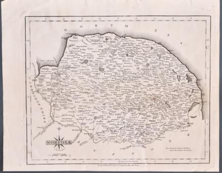 Norfolk by Pieter van den Keere, c.1627