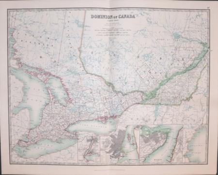 Canada (Cental Sheet) W & A K Johnston c.1896