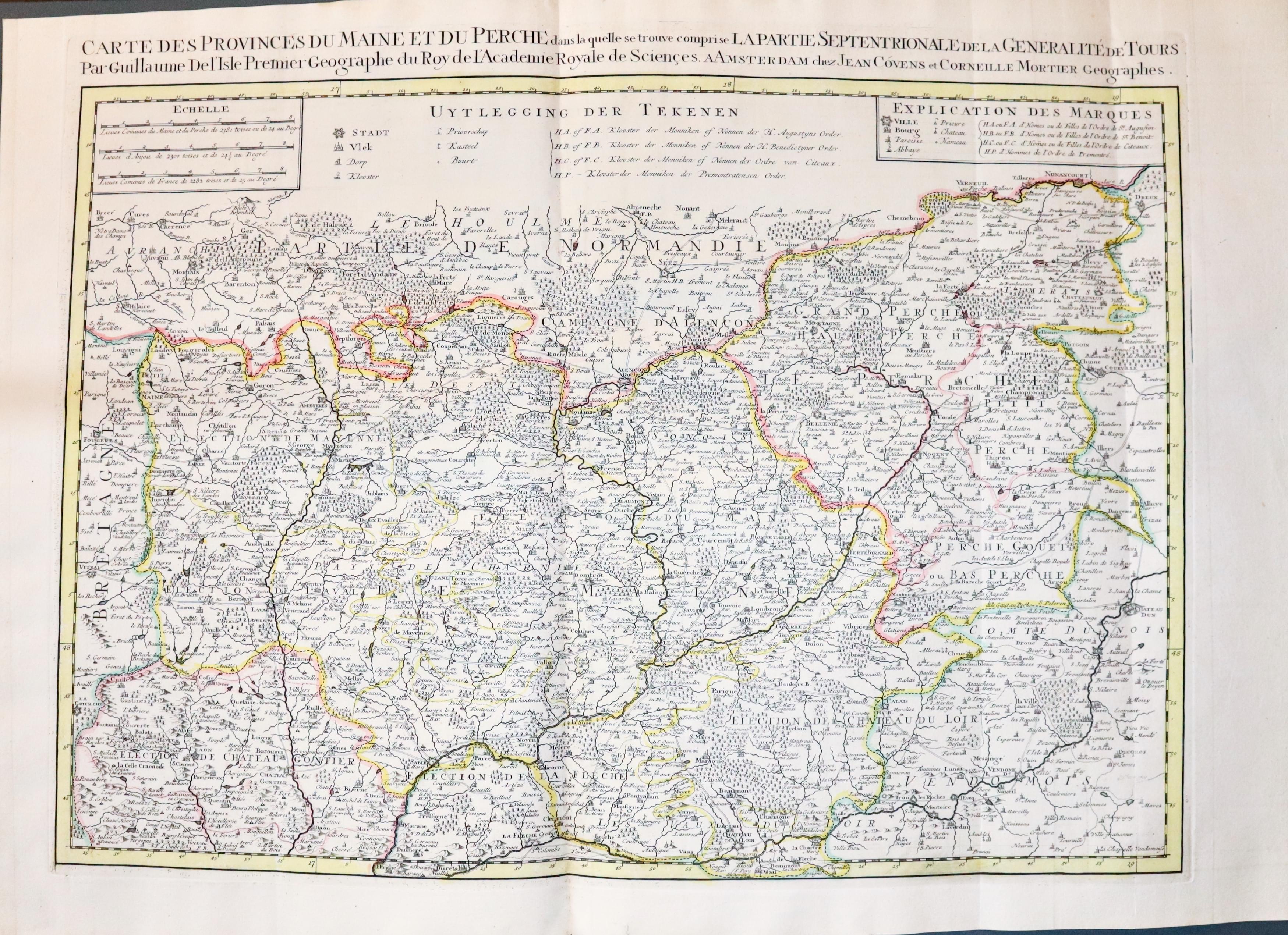 Maine & Perche, J Covens & C Mortier c.1740