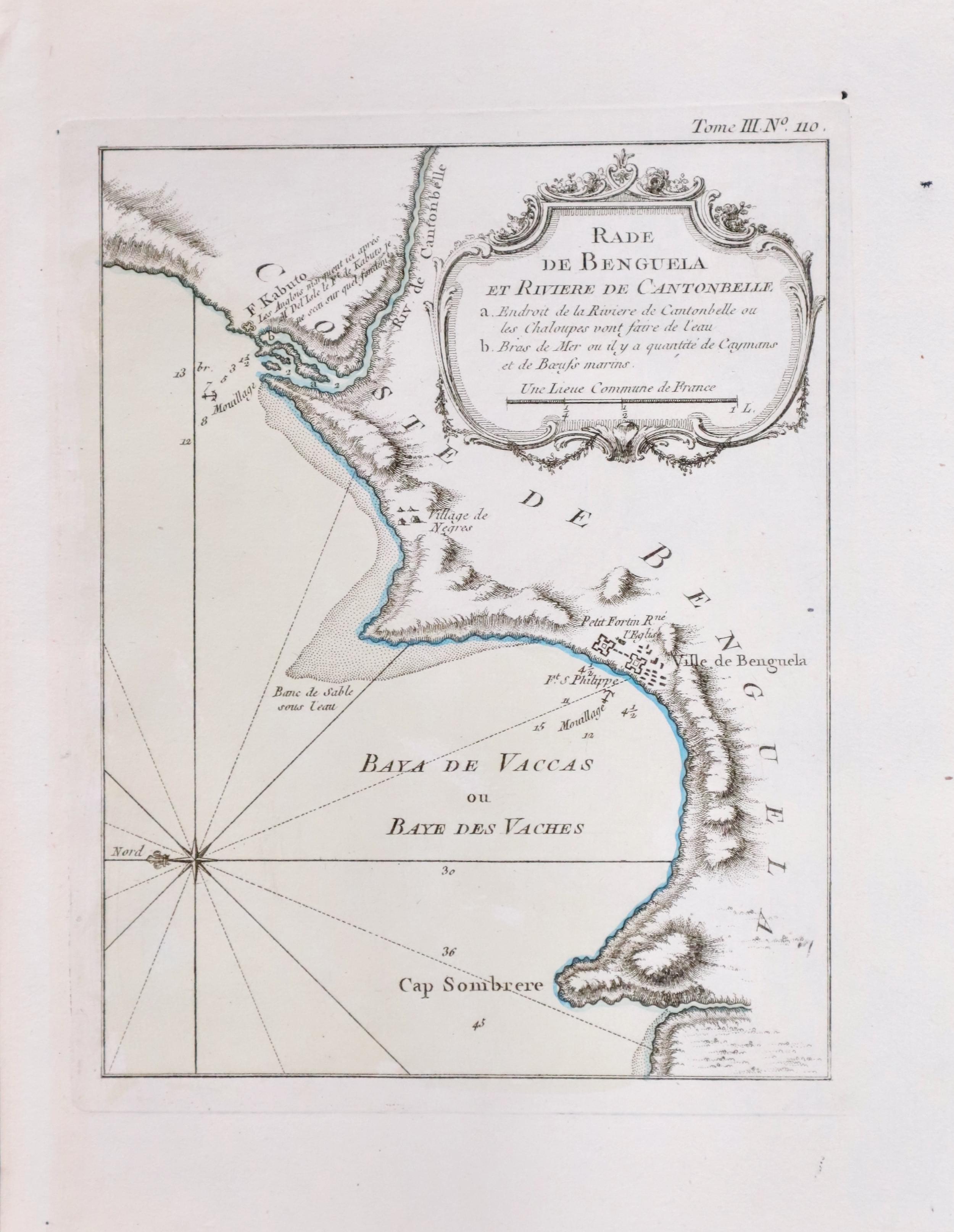 Map of Benguela, ngola by J. N. Bellin 1764